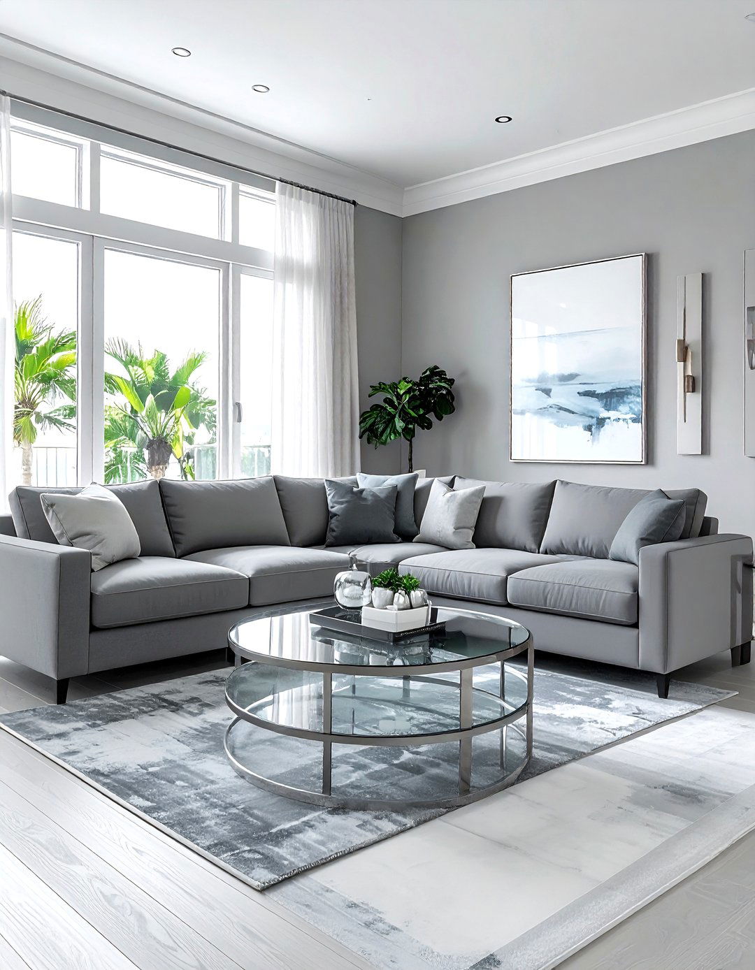 Modern Coastal Gray Living Room - 30 coastal gray living room ideas
