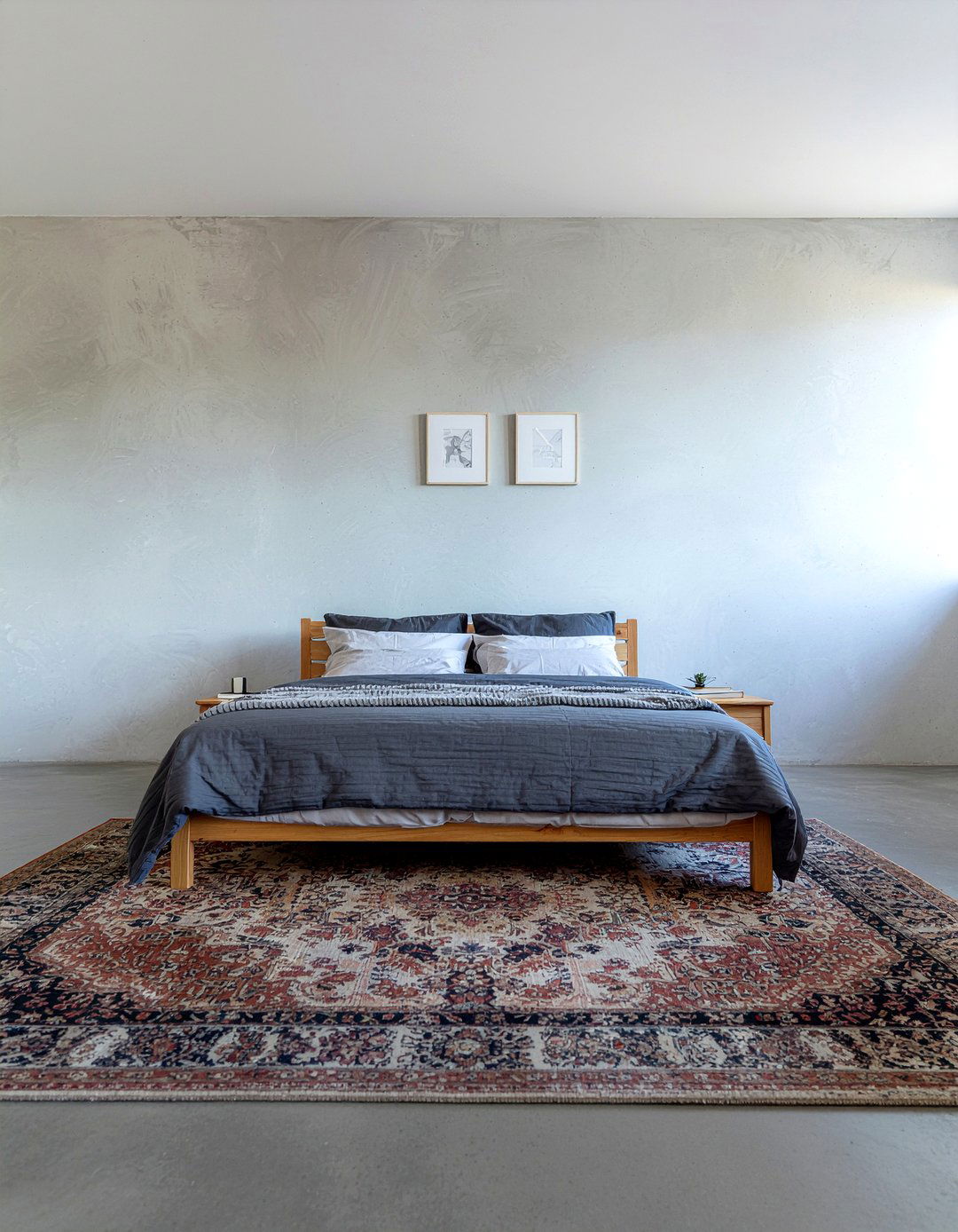 Modern Concrete Bedroom - 30 loft style bedroom ideas