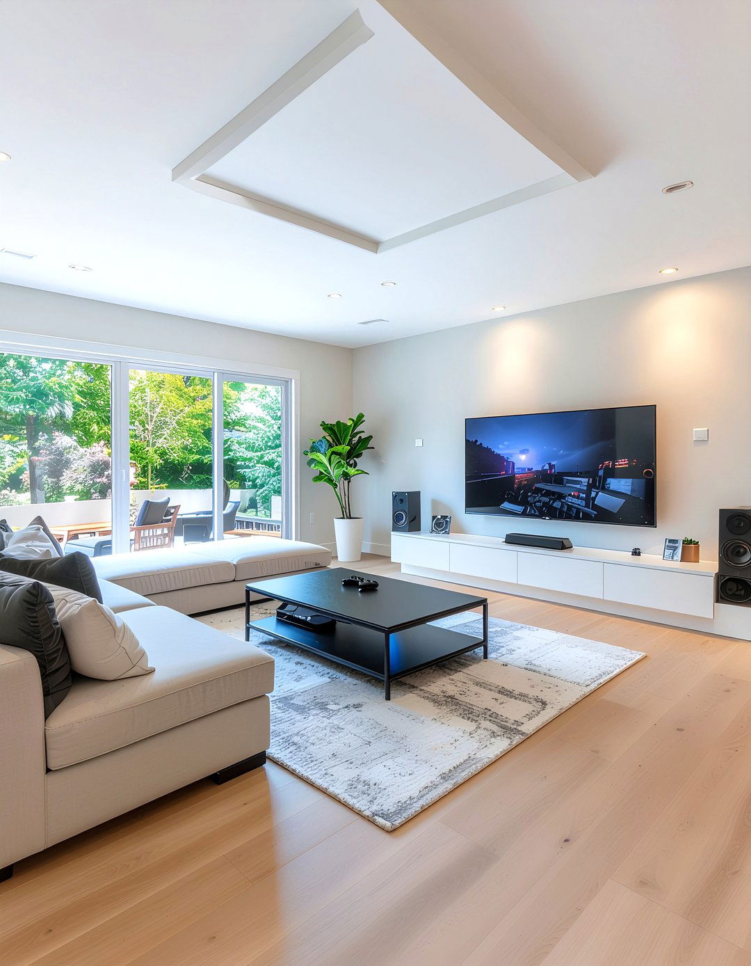 Modern Console Setup - 30 game room living room ideas