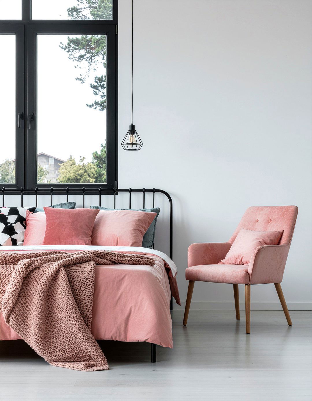 Modern Coral Bedroom - 30 coral bedroom ideas