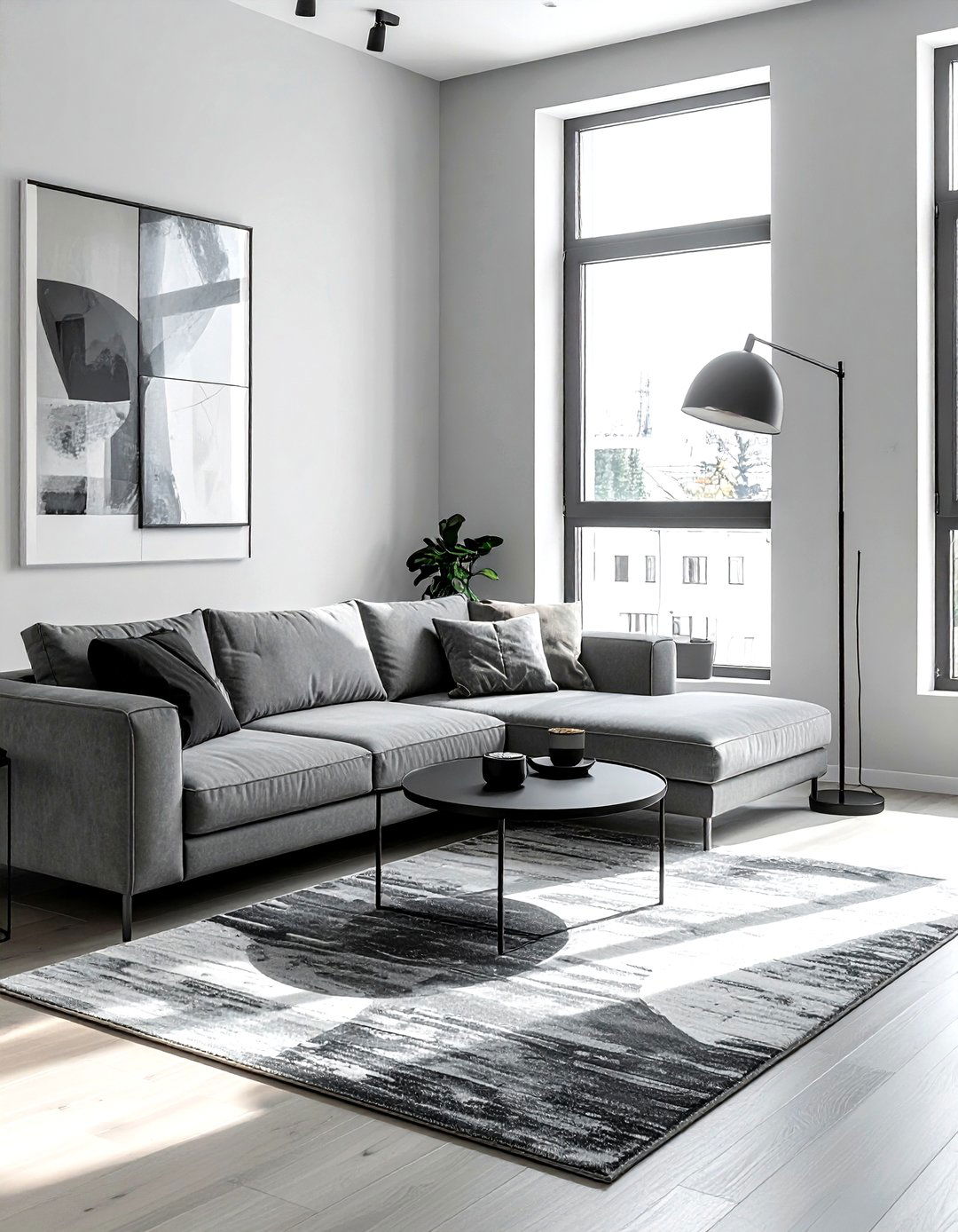 Modern Corner Lamp - 30 living room lighting design