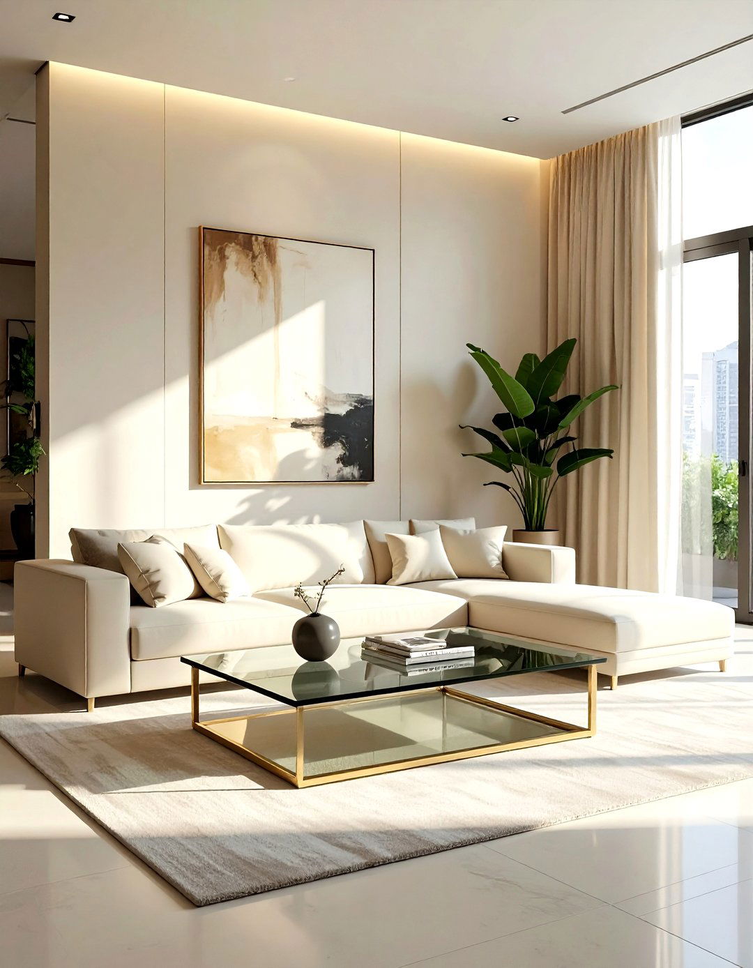 Modern Cream Living Room - 30 cream living room decor ideas
