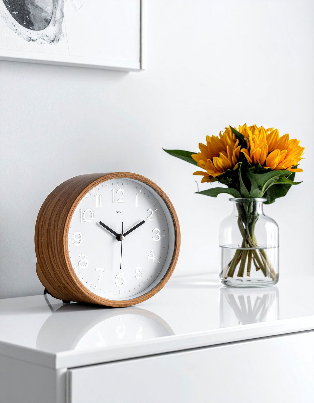 Modern Digital Clock - 30 dresser top styling ideas