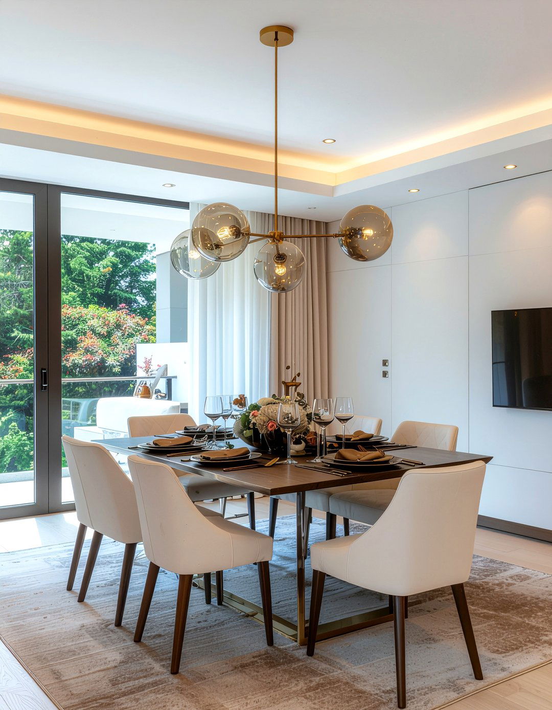 Modern Dining Room Chandelier - 30 dining room styling tips