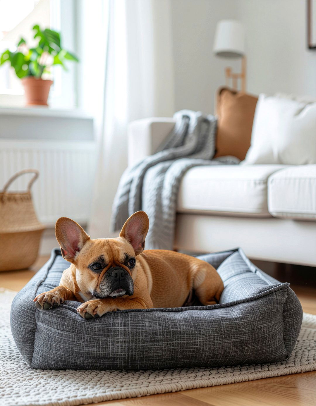 Modern Dog Bed - 30 dog living room ideas