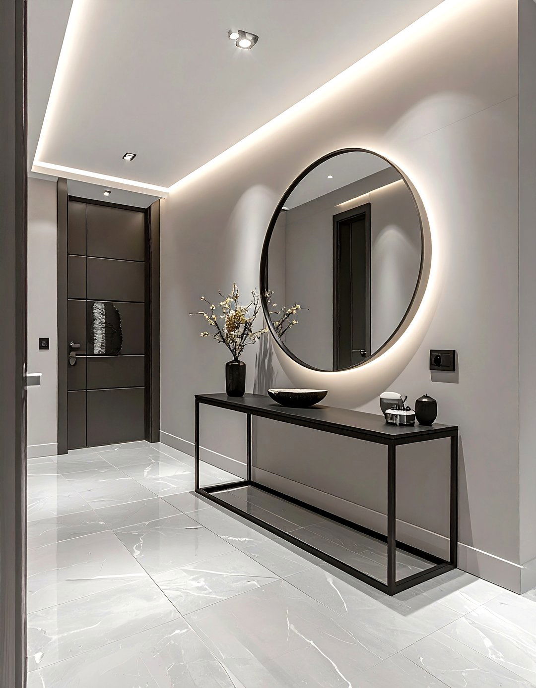 Modern Entry Hallway - 30 living room hallway ideas