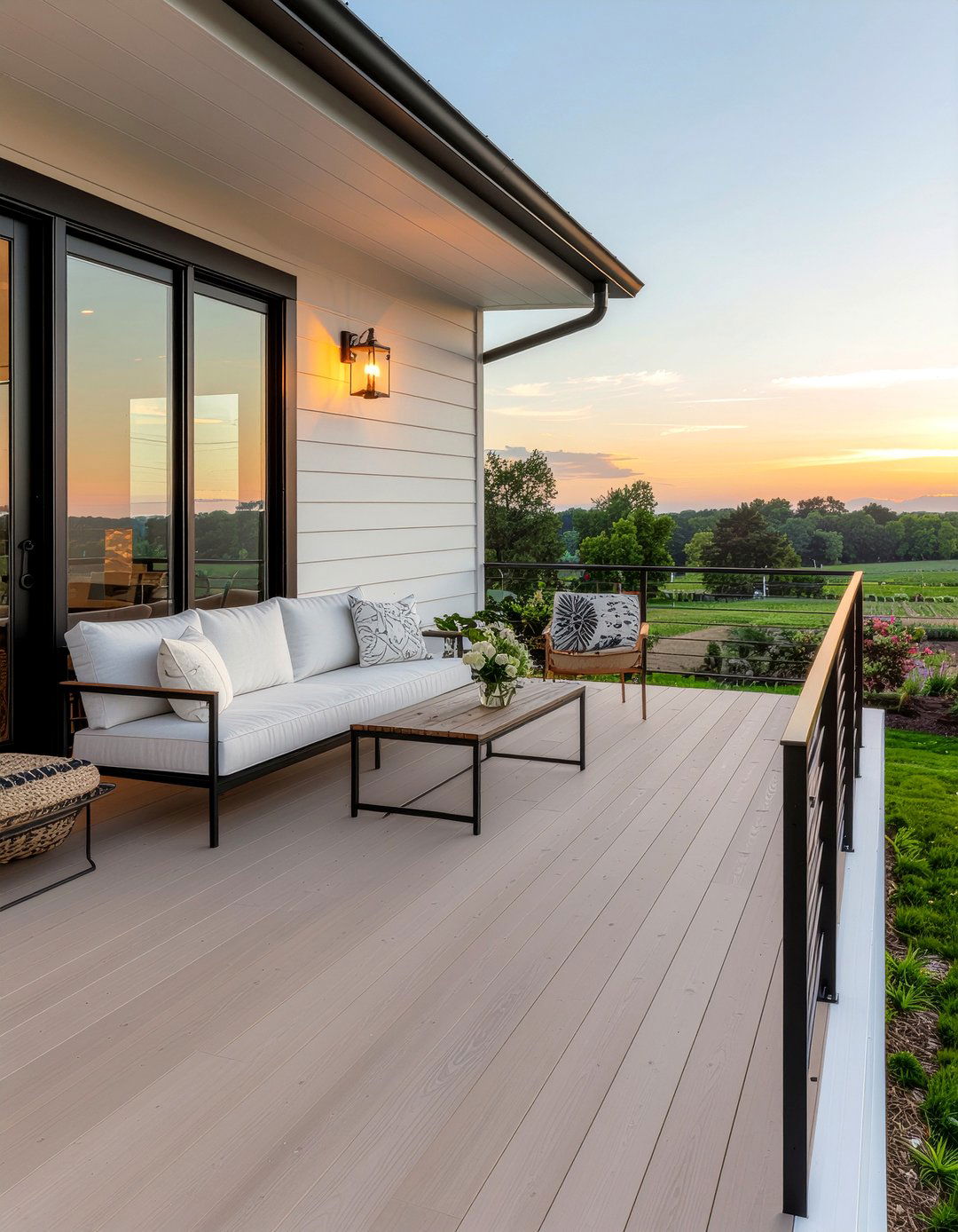 Modern Farmhouse Balcony - 30 bedroom with balcony ideas