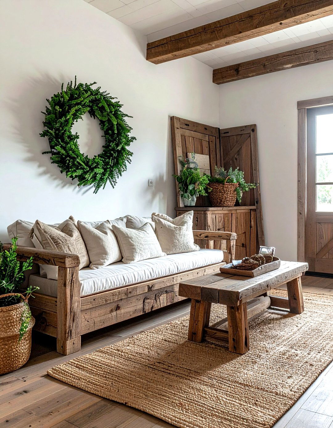 Modern Farmhouse Basket Wall - 30 basket wall decor ideas