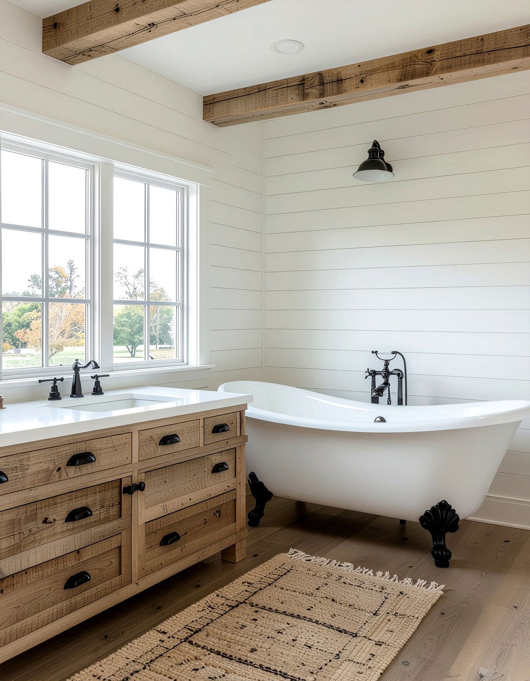 Modern Farmhouse Bathroom - 30 bathroom layout ideas