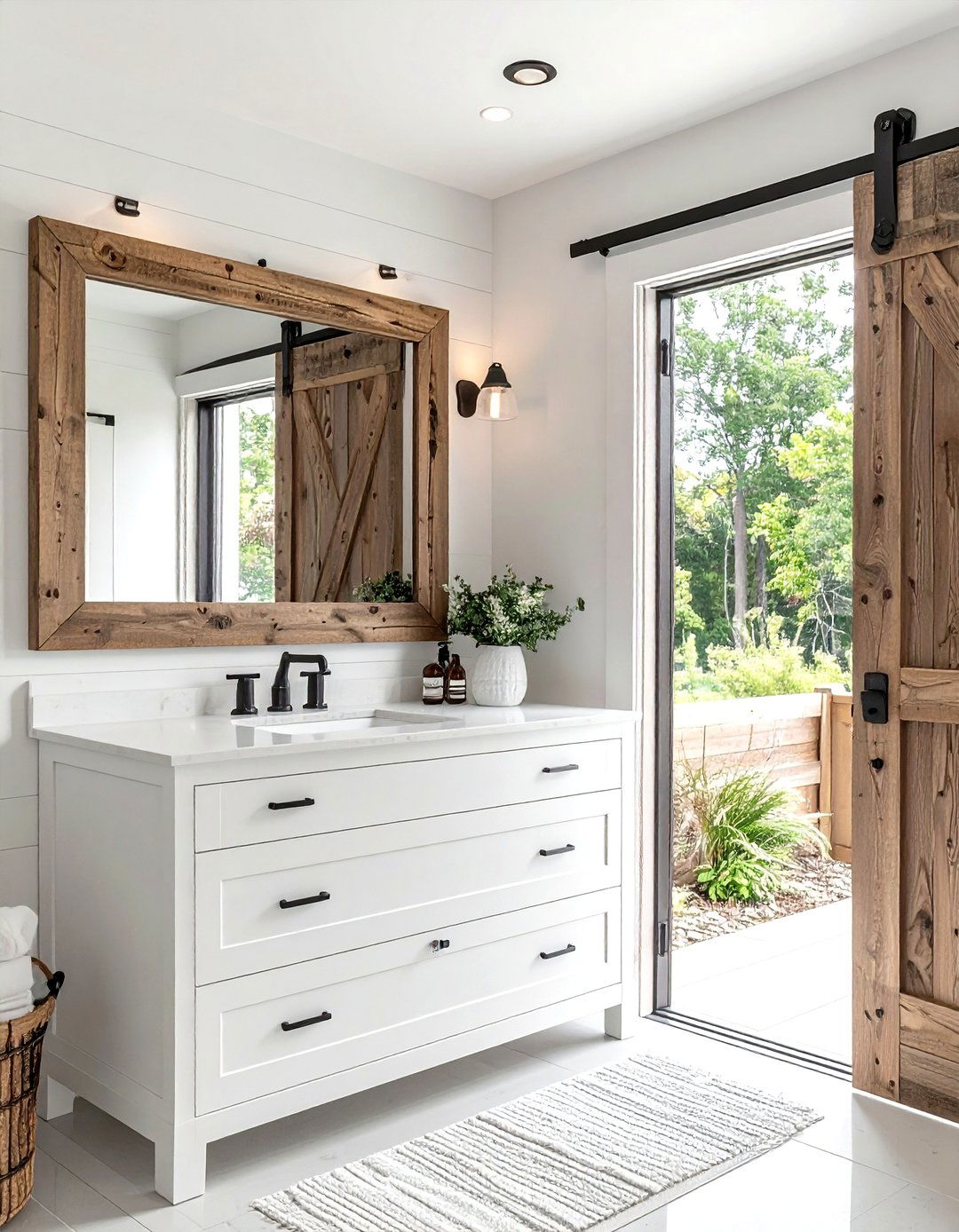 Modern Farmhouse Bathroom - 30 timeless bathroom ideas