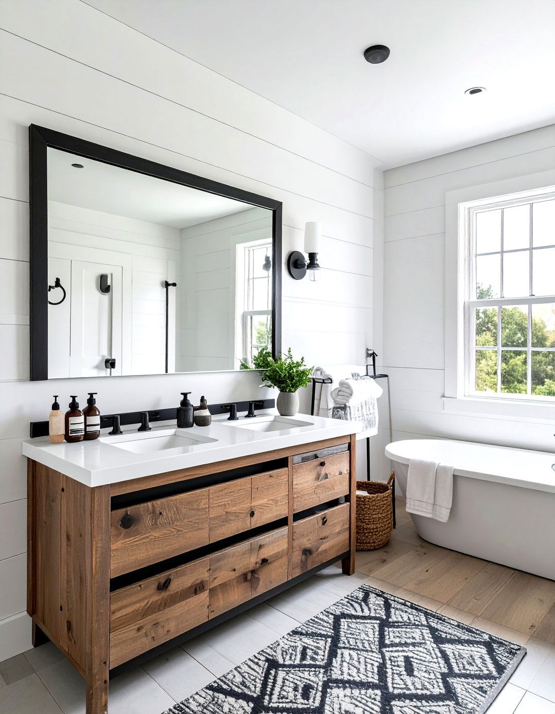 Modern Farmhouse Bathroom Style - 30 boys bathroom ideas