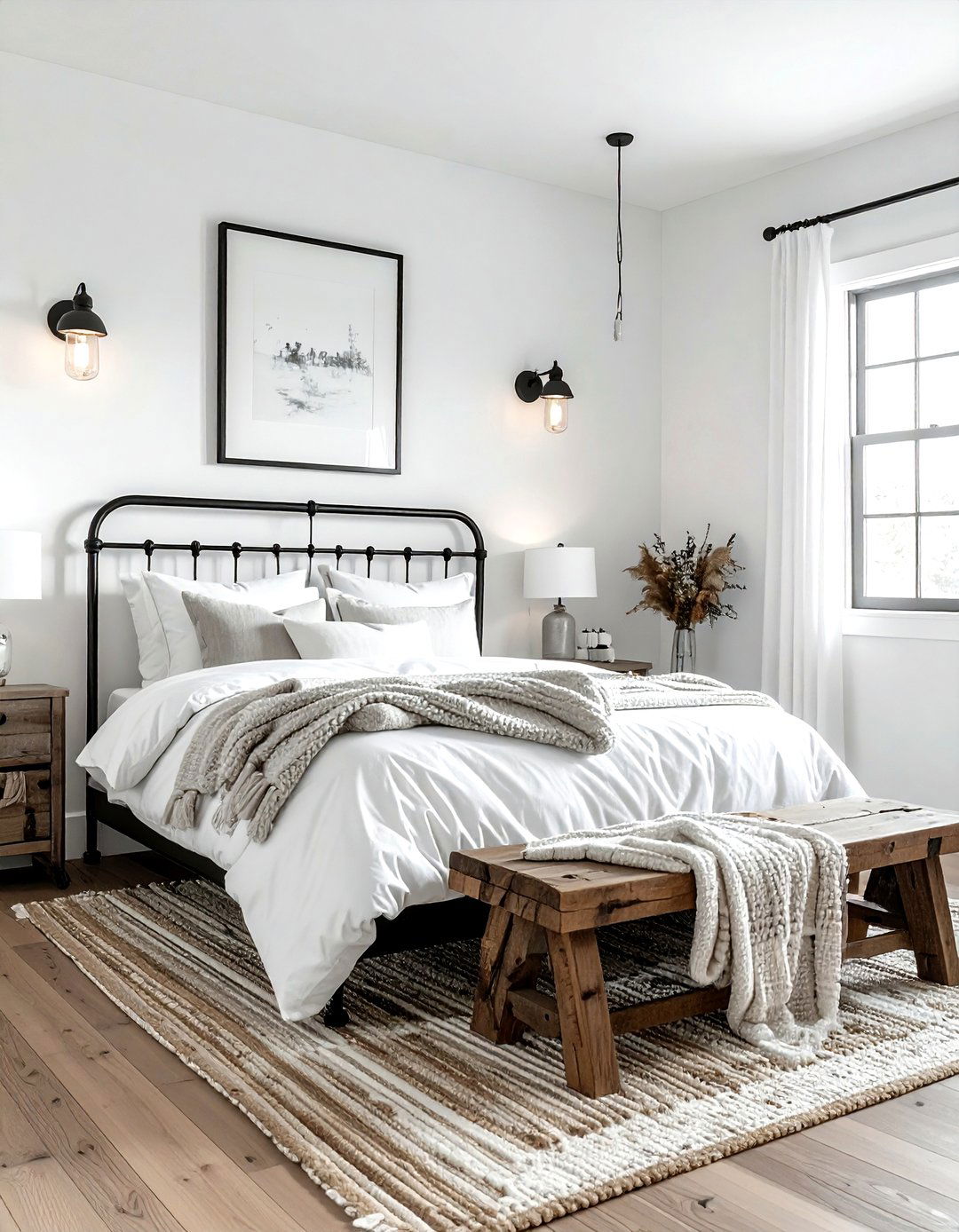 Modern Farmhouse Bedroom - 30 cozy bedroom settings