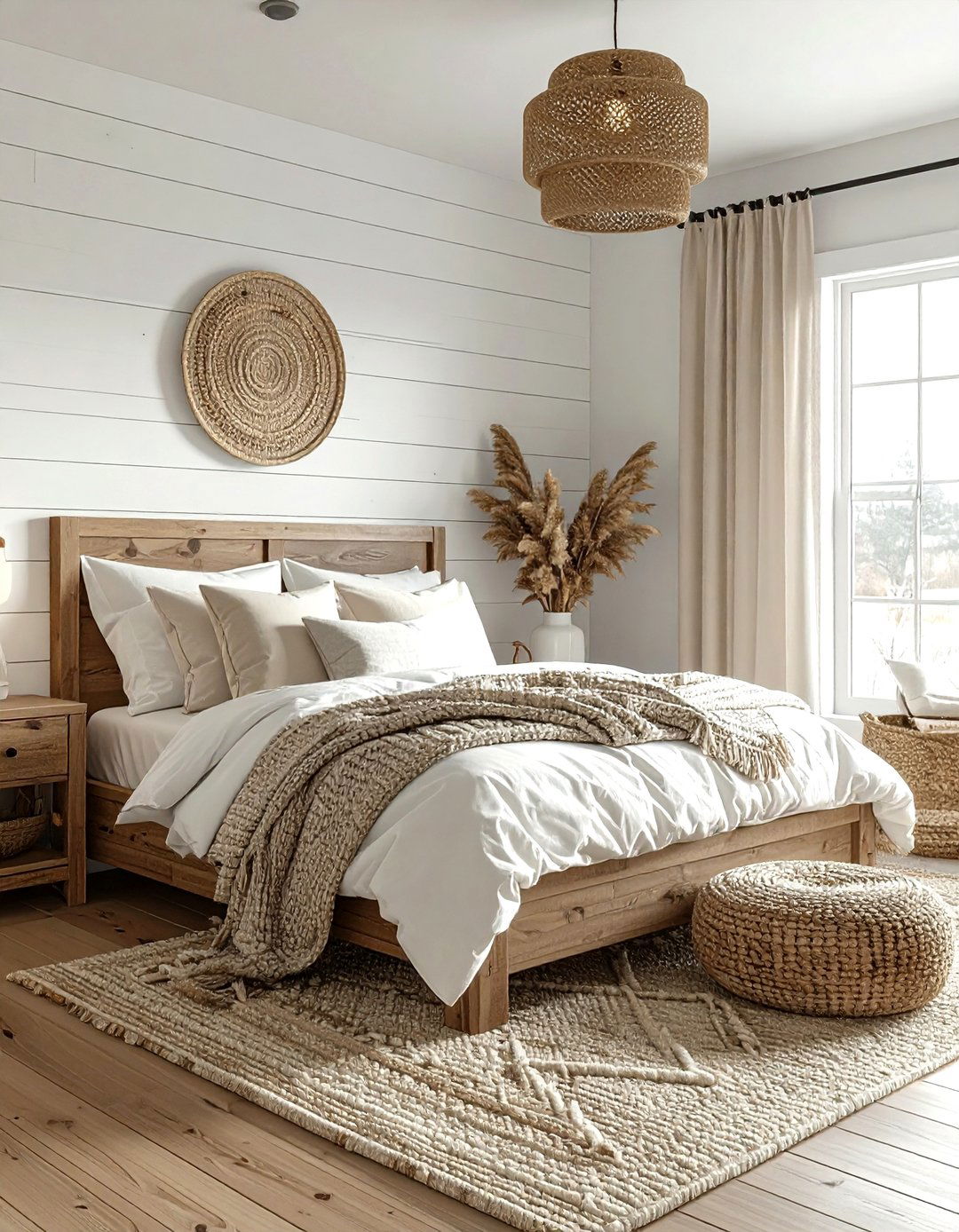 Modern Farmhouse Beige White Bedroom - 30 beige and white bedroom ideas