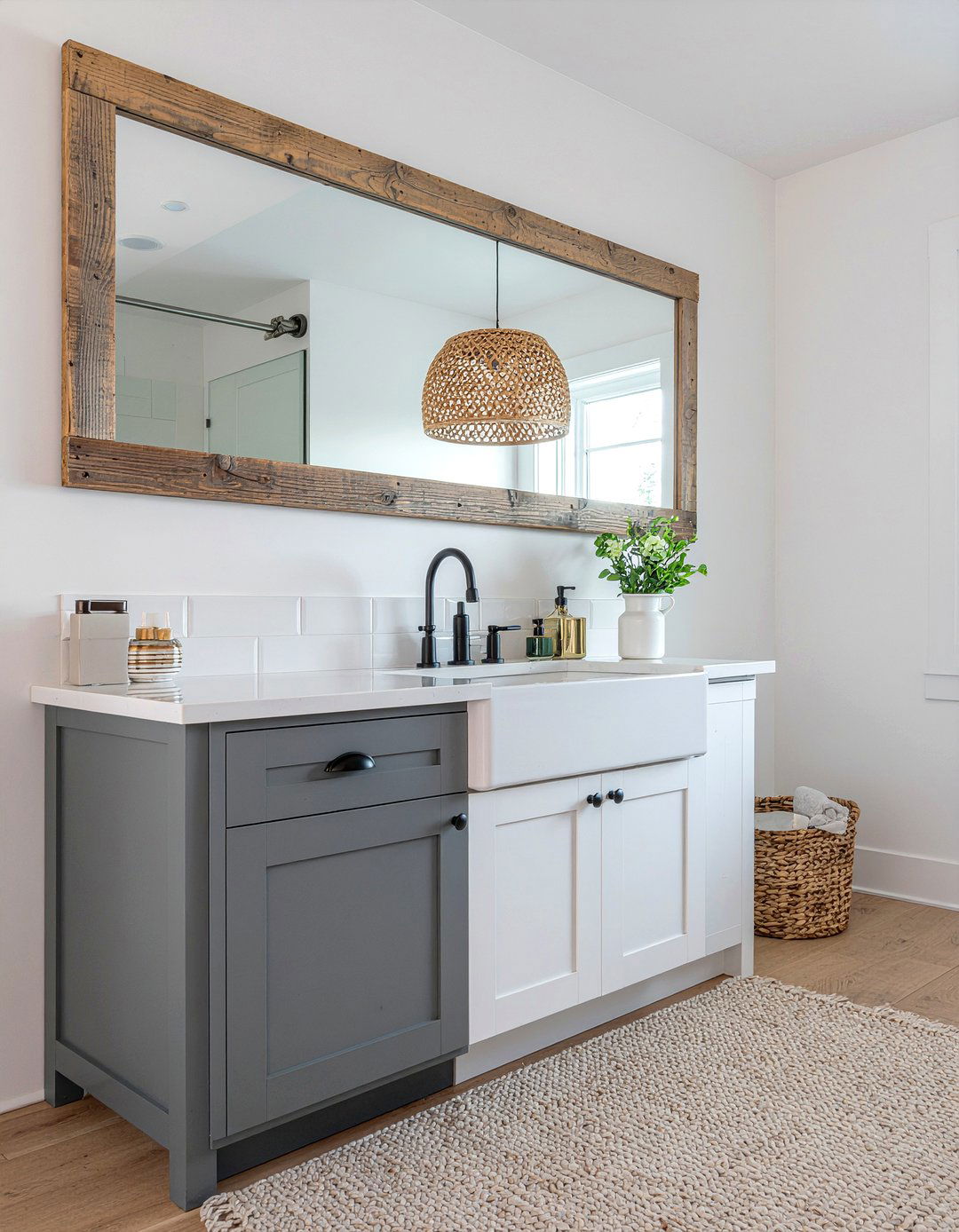 Modern Farmhouse Cabinet - 30 recessed medicine cabinet ideas