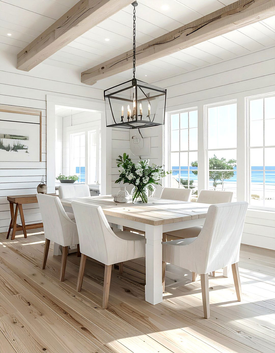 Modern Farmhouse Coastal Room - 30 Malibu dining room ideas
