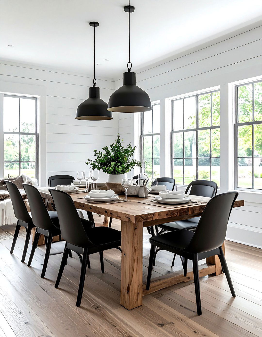 Modern Farmhouse Dining Room - 30 American dining room ideas