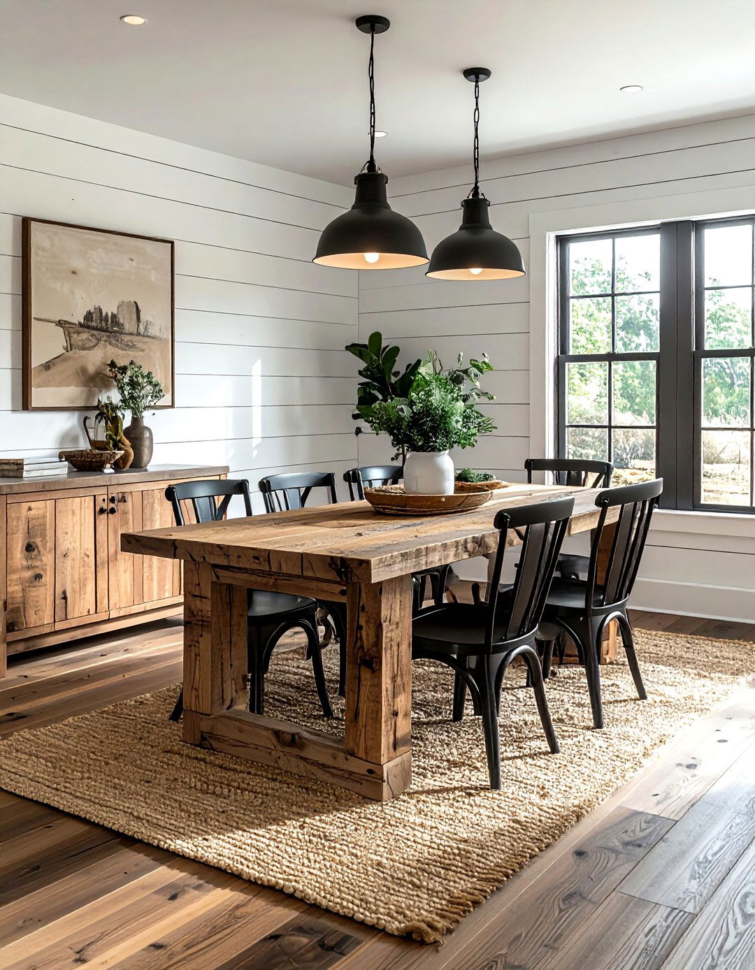 Modern Farmhouse Dining Room - 30 dining room casual entertaining ideas
