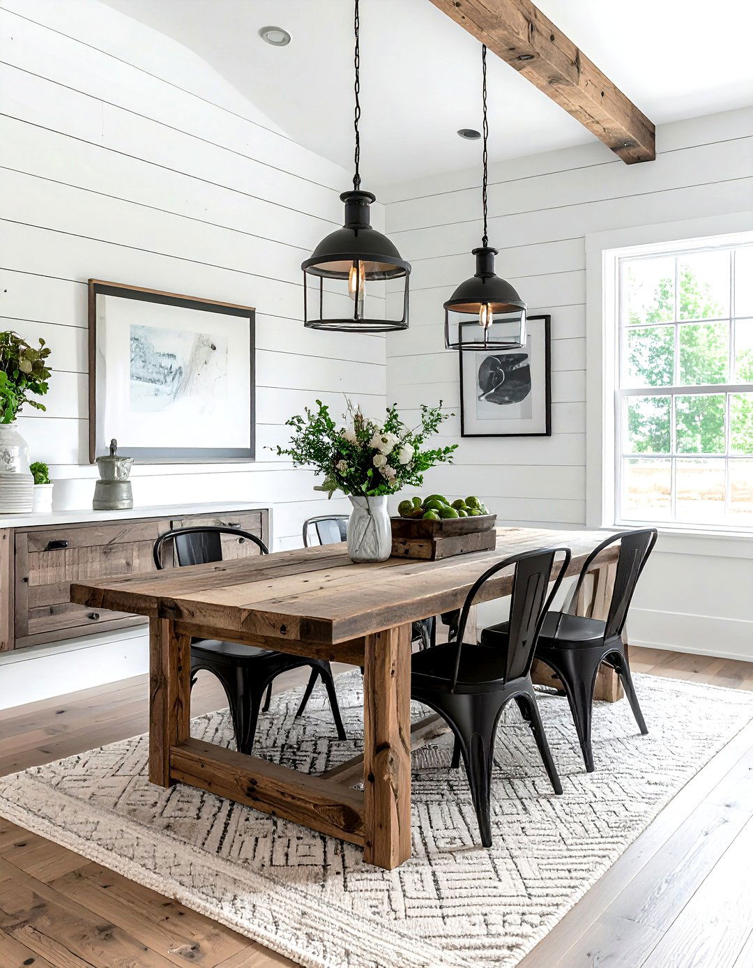 Modern Farmhouse Dining Room - 30 dining room renovation ideas