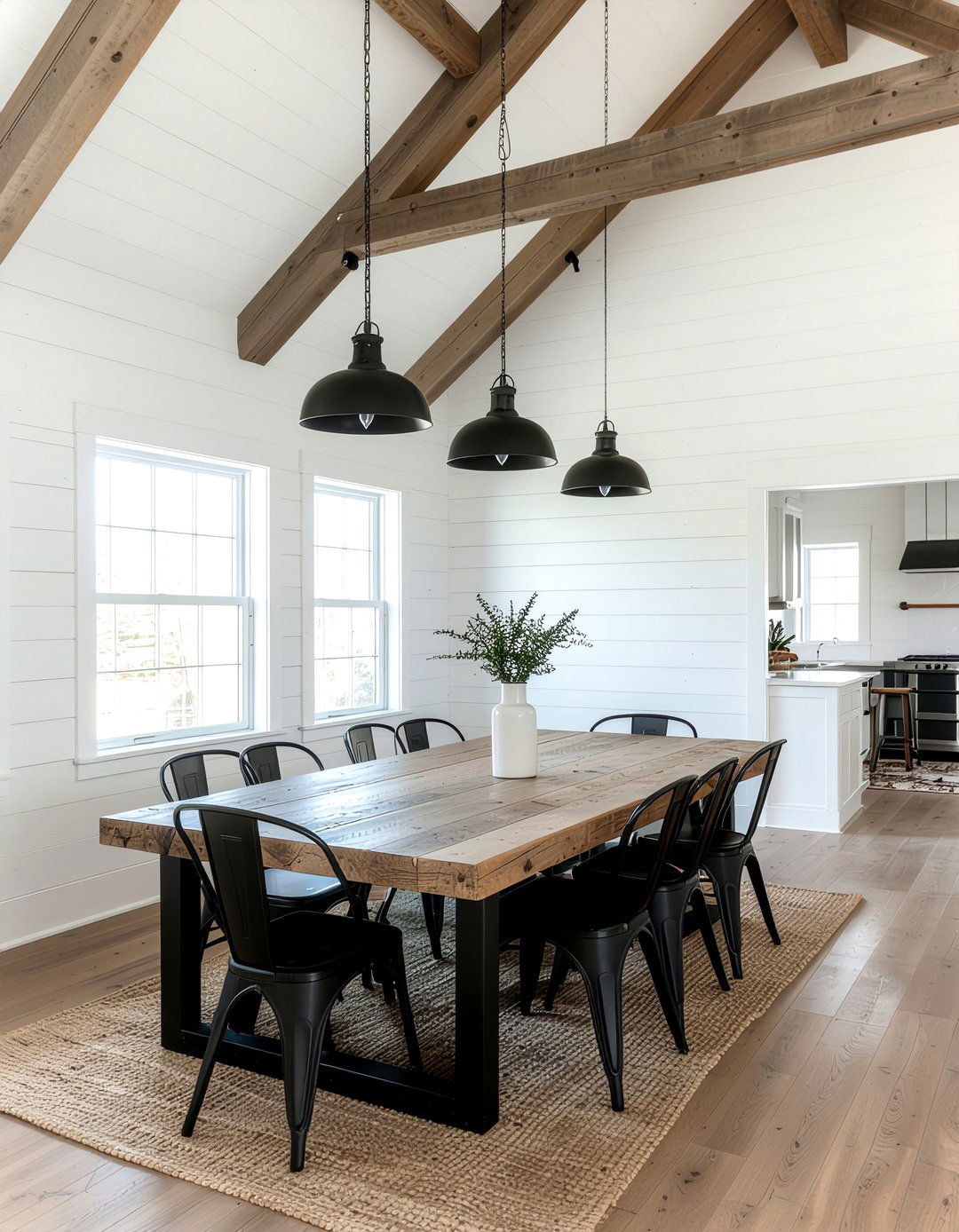 Modern Farmhouse Dining Room - 30 inviting dining room ideas