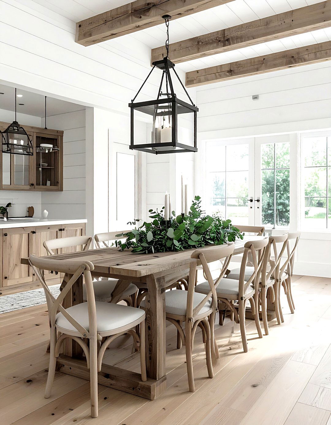 Modern Farmhouse Dining Room - 30 lantern chandelier dining room ideas