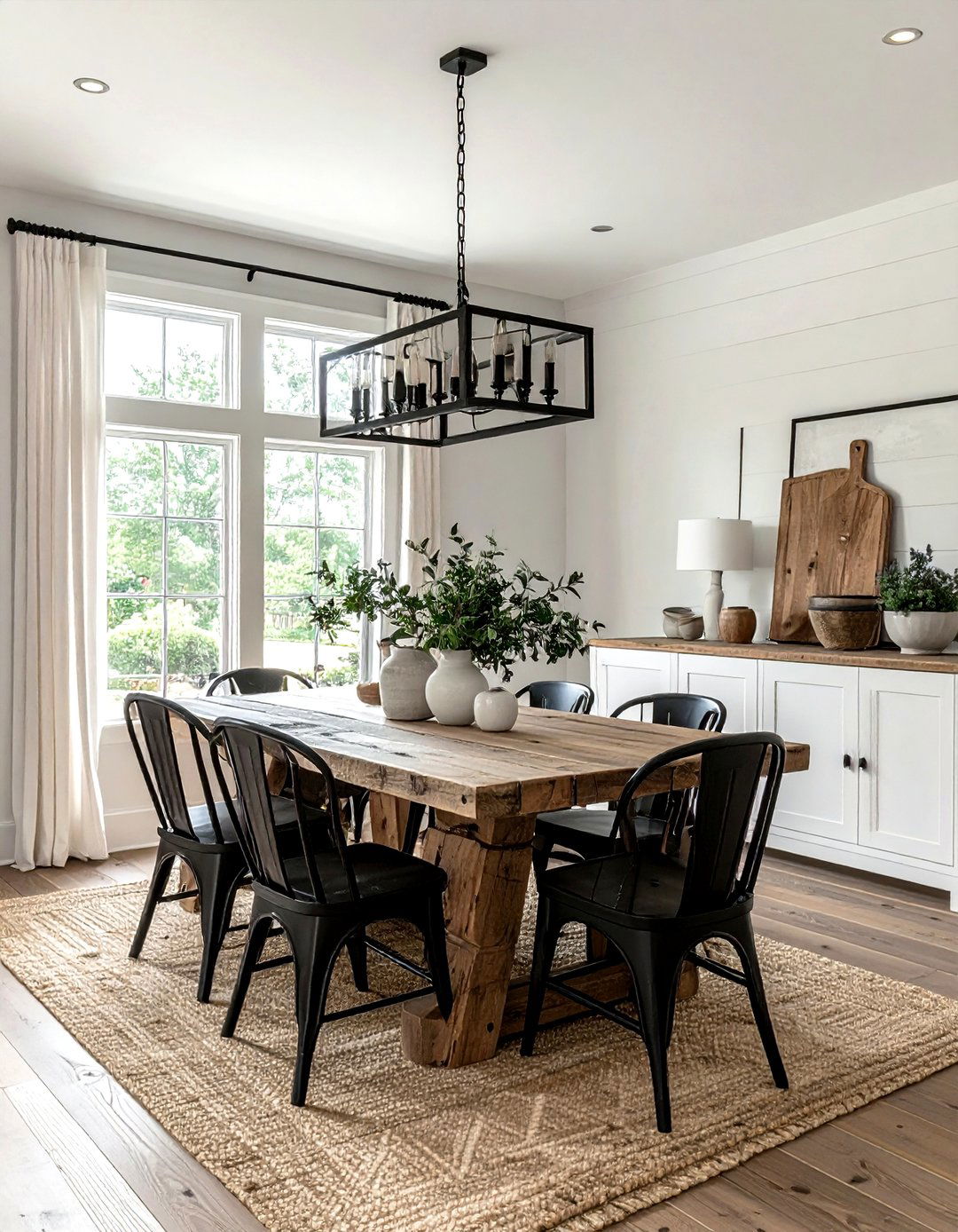 Modern Farmhouse Dining Room - 30 layered dining room ideas