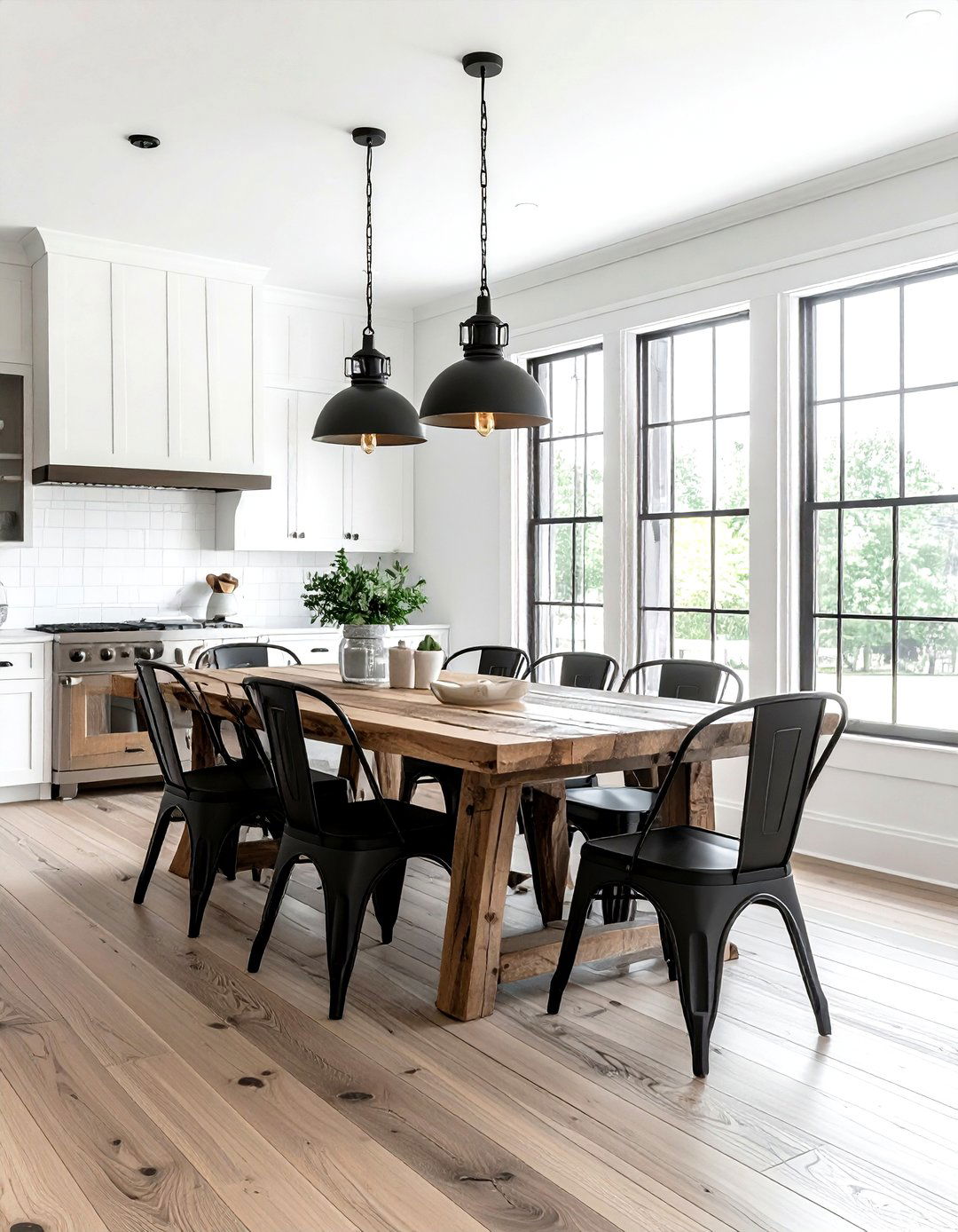 Modern Farmhouse Dining Room - 30 model home dining room ideas