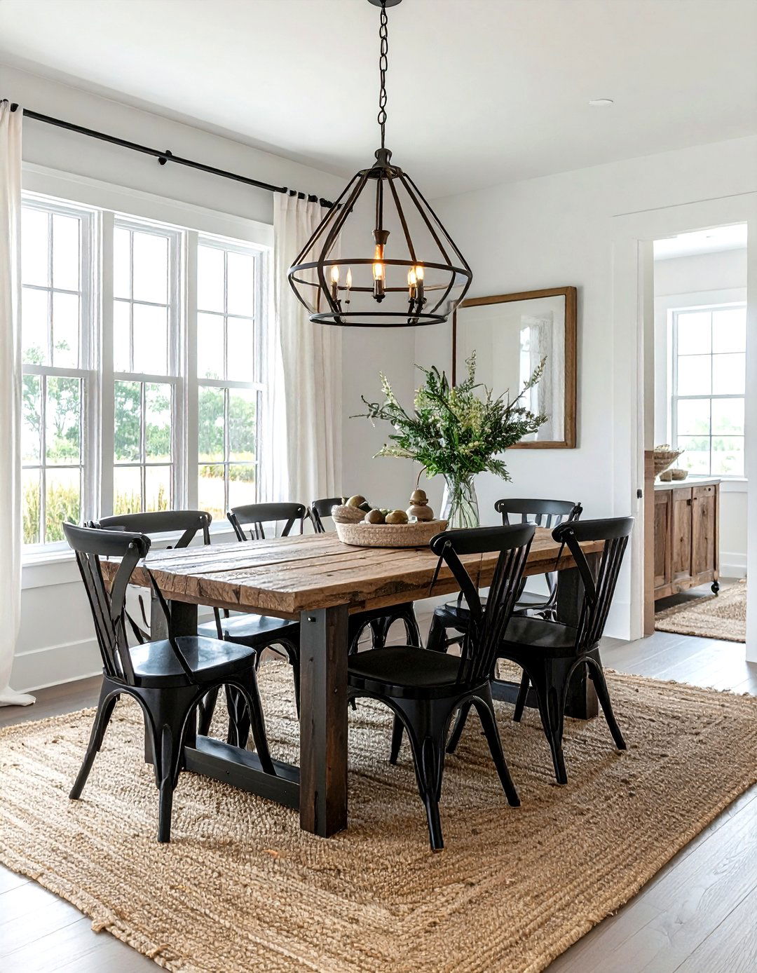 Modern Farmhouse Dining Room - 30 serene dining room ideas