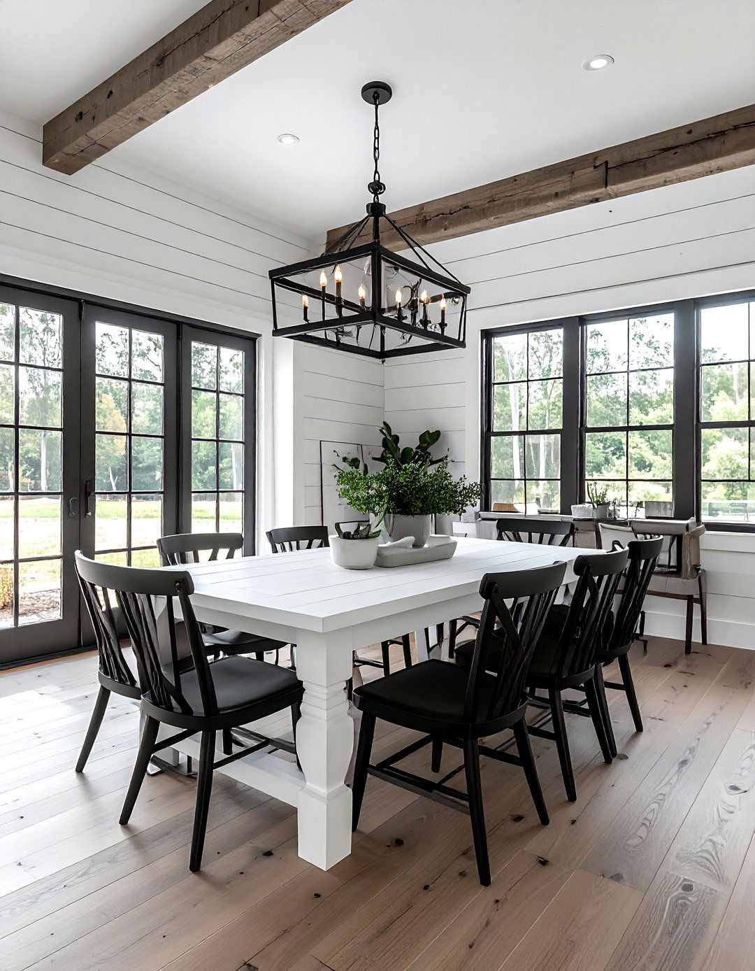Modern Farmhouse Dining Room - 30 show home dining room ideas