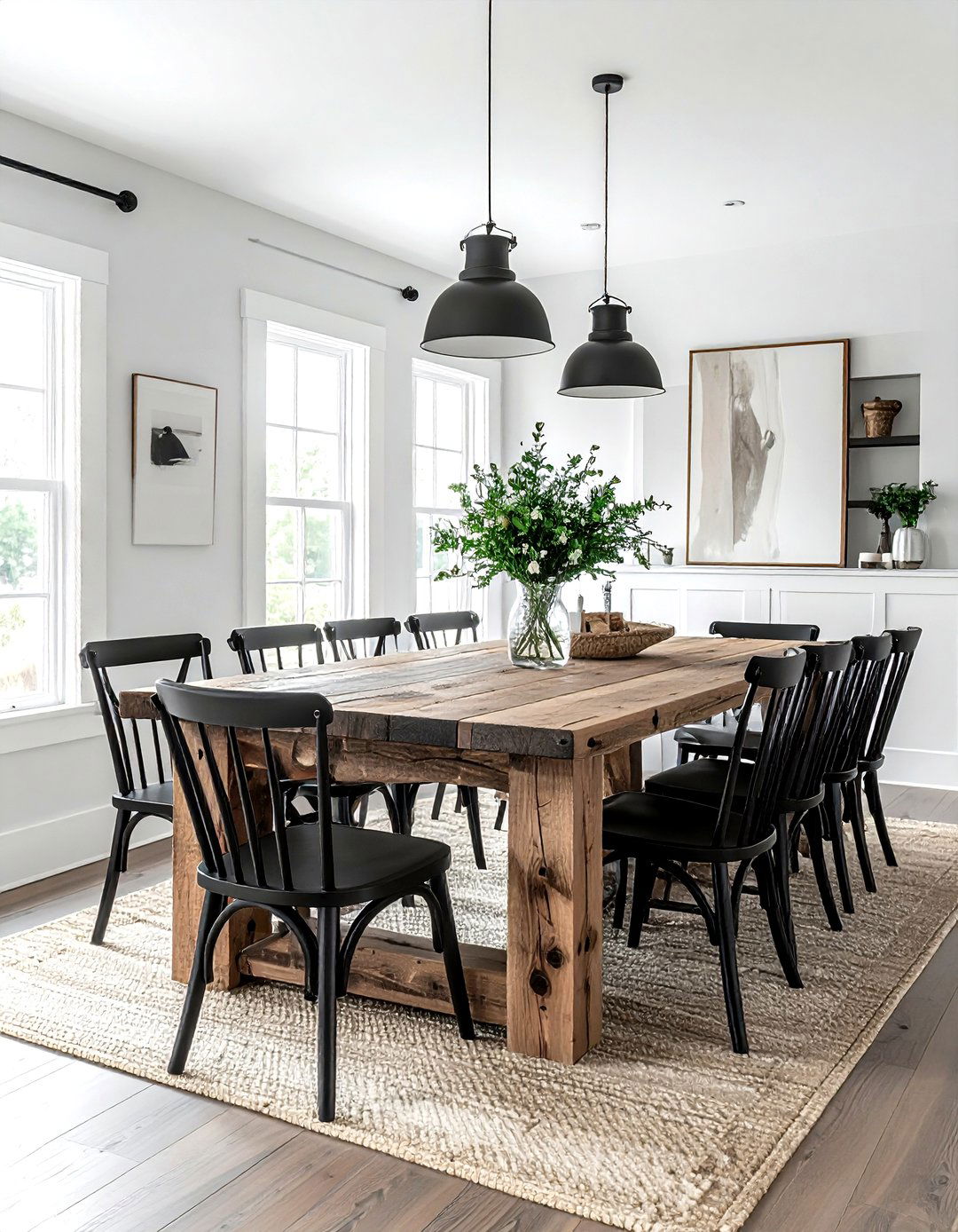 Modern Farmhouse Dining Room - 30 stunning dining room ideas
