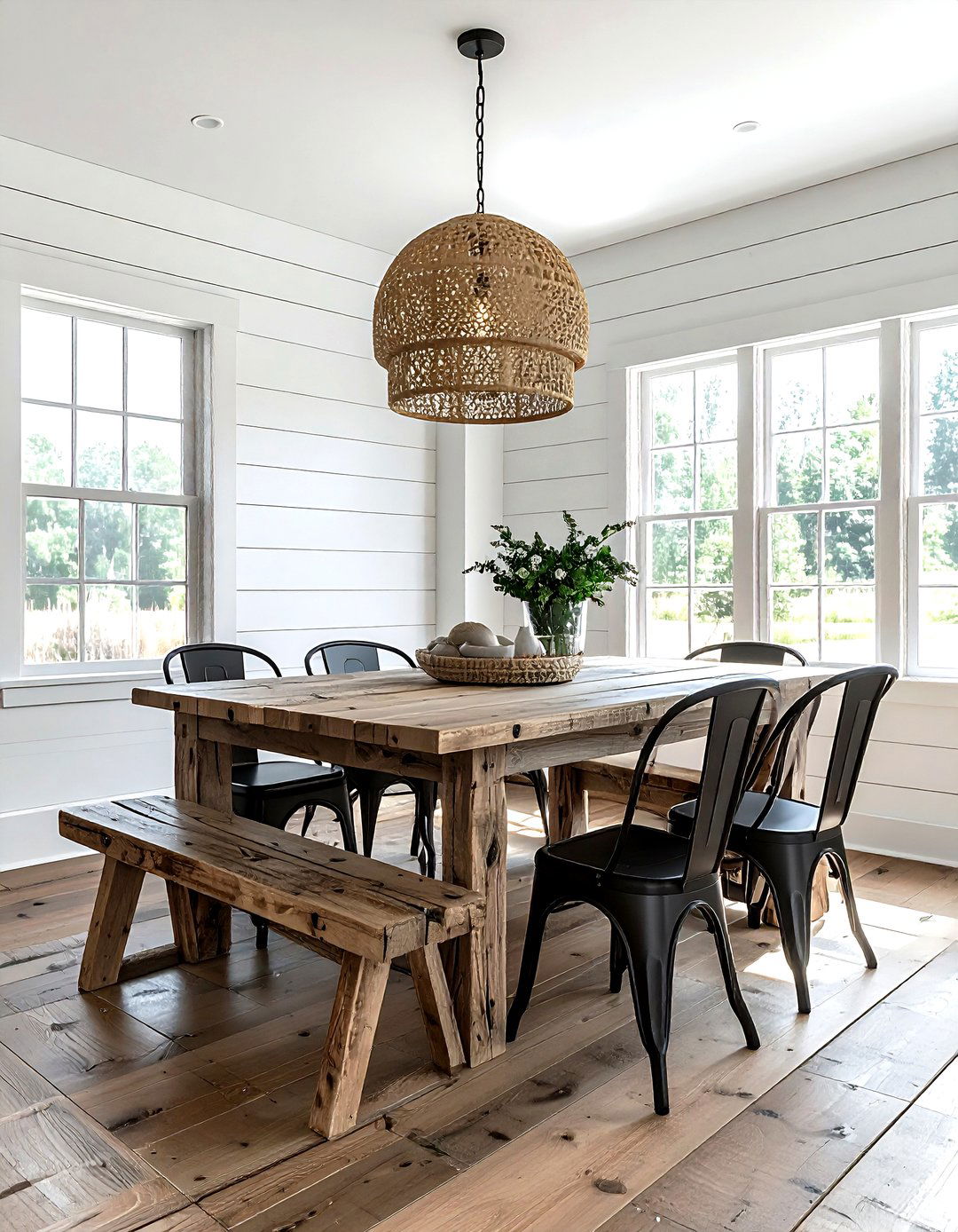 Modern Farmhouse Dining Set - 30 flexible dining room ideas