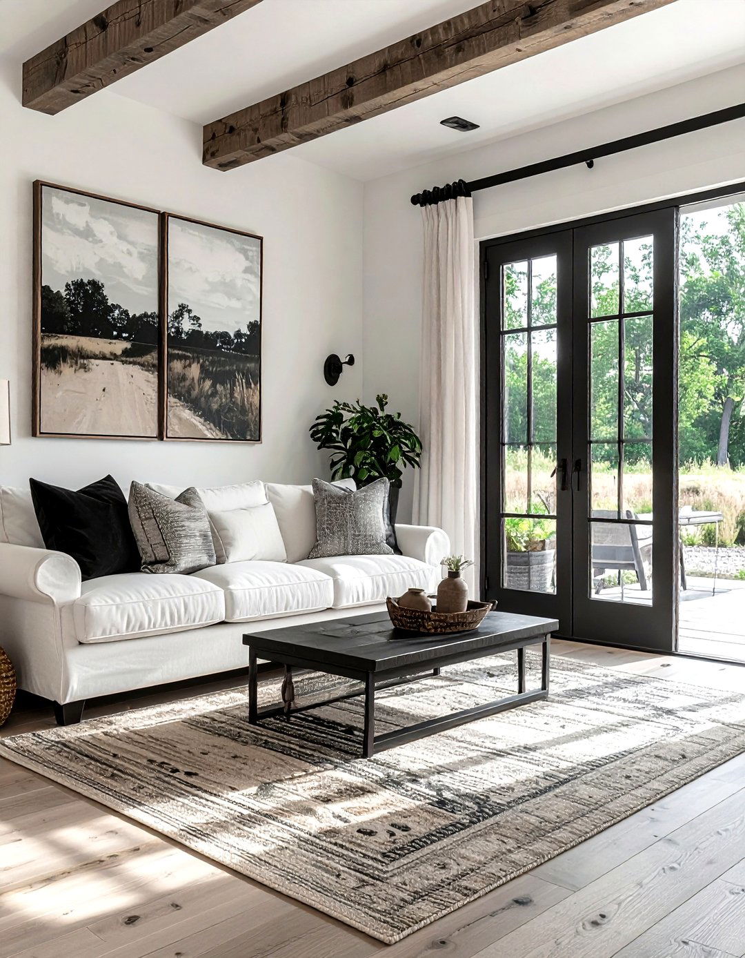Modern Farmhouse Door - 30 living room patio doors