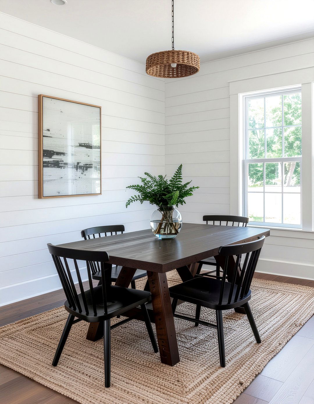 Modern Farmhouse Espresso Dining Table - 30 espresso dining room ideas