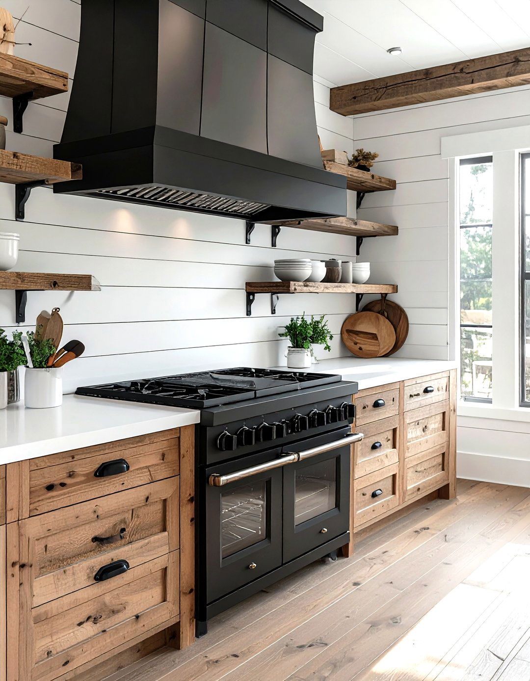 Modern Farmhouse Gas Range - 30 gas cooktop kitchen ideas