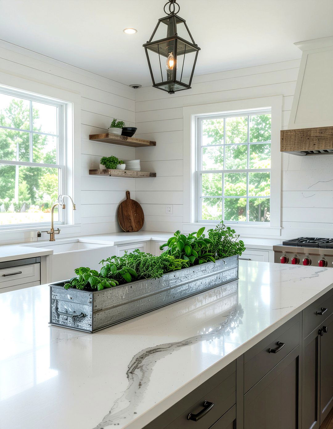 Modern Farmhouse Herb Garden - 30 indoor herb garden kitchen ideas