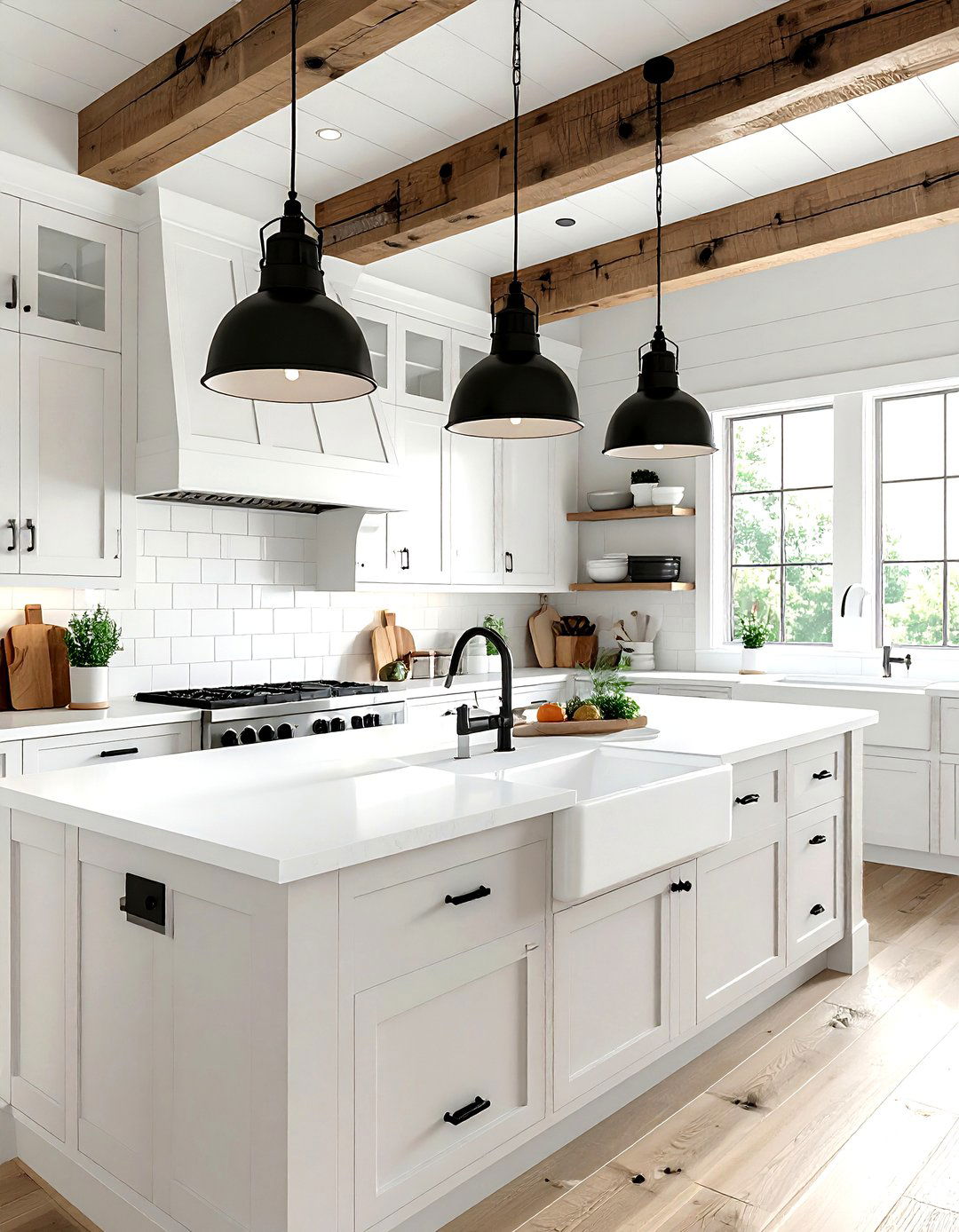 Modern Farmhouse Kitchen - 30 kitchen enhancement ideas