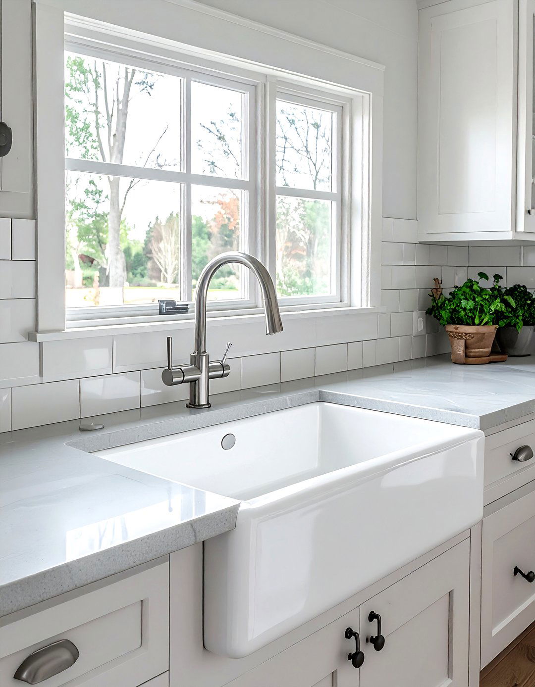 Modern Farmhouse Kitchen Sink - 30 serene kitchen ideas