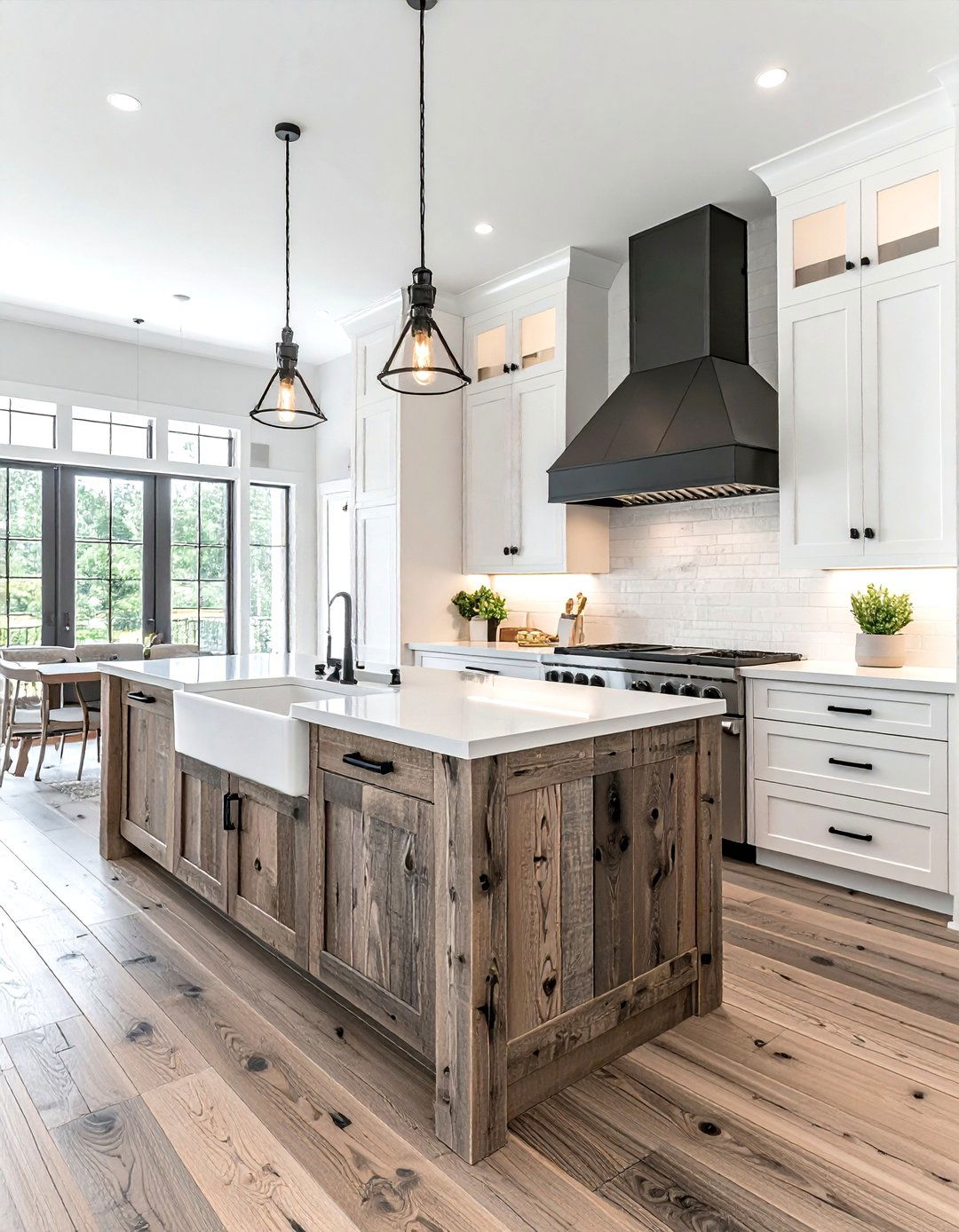 Modern Farmhouse LVP Kitchen - 30 LVP floor kitchen ideas