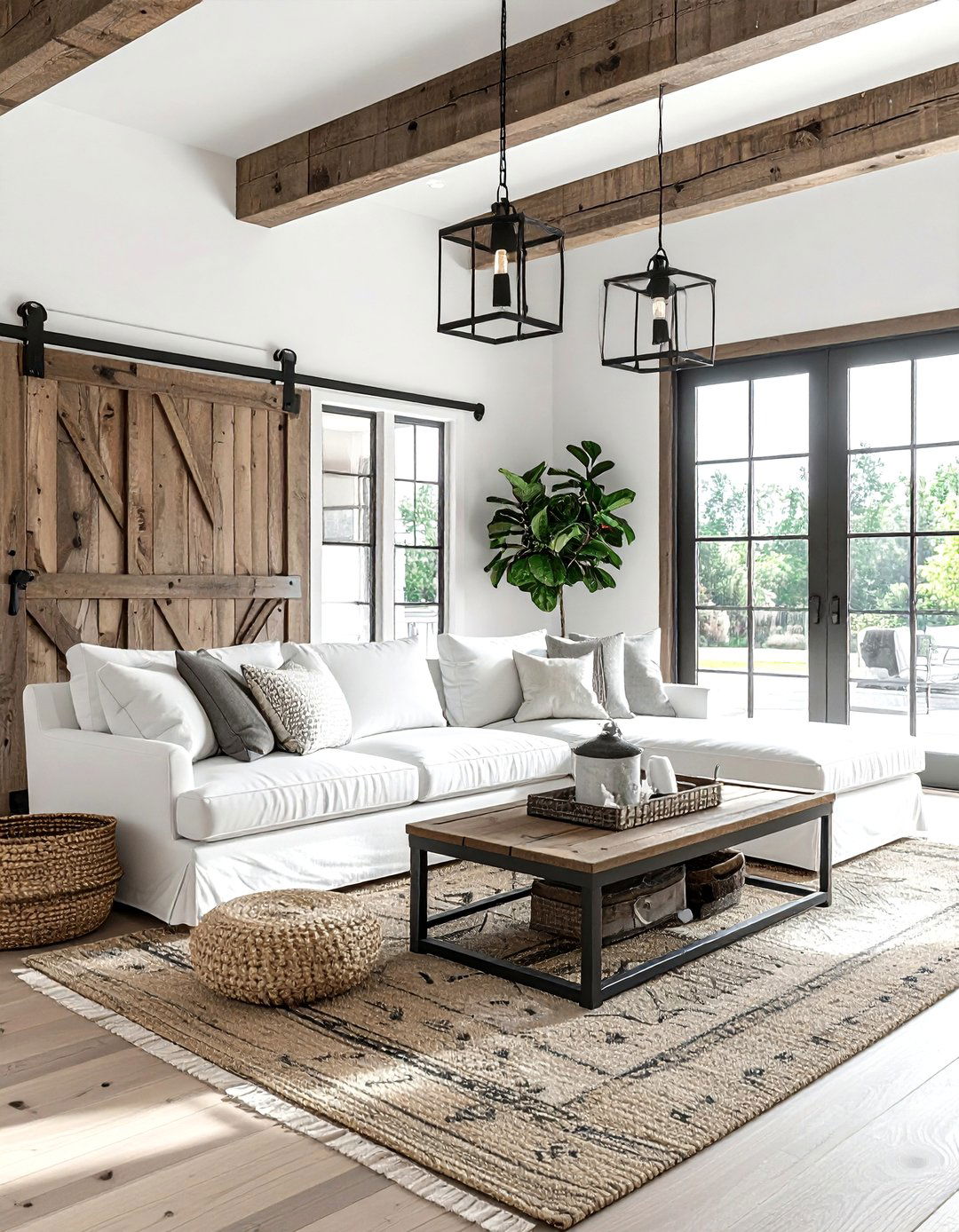 Modern Farmhouse Layout - 30 affordable living room ideas