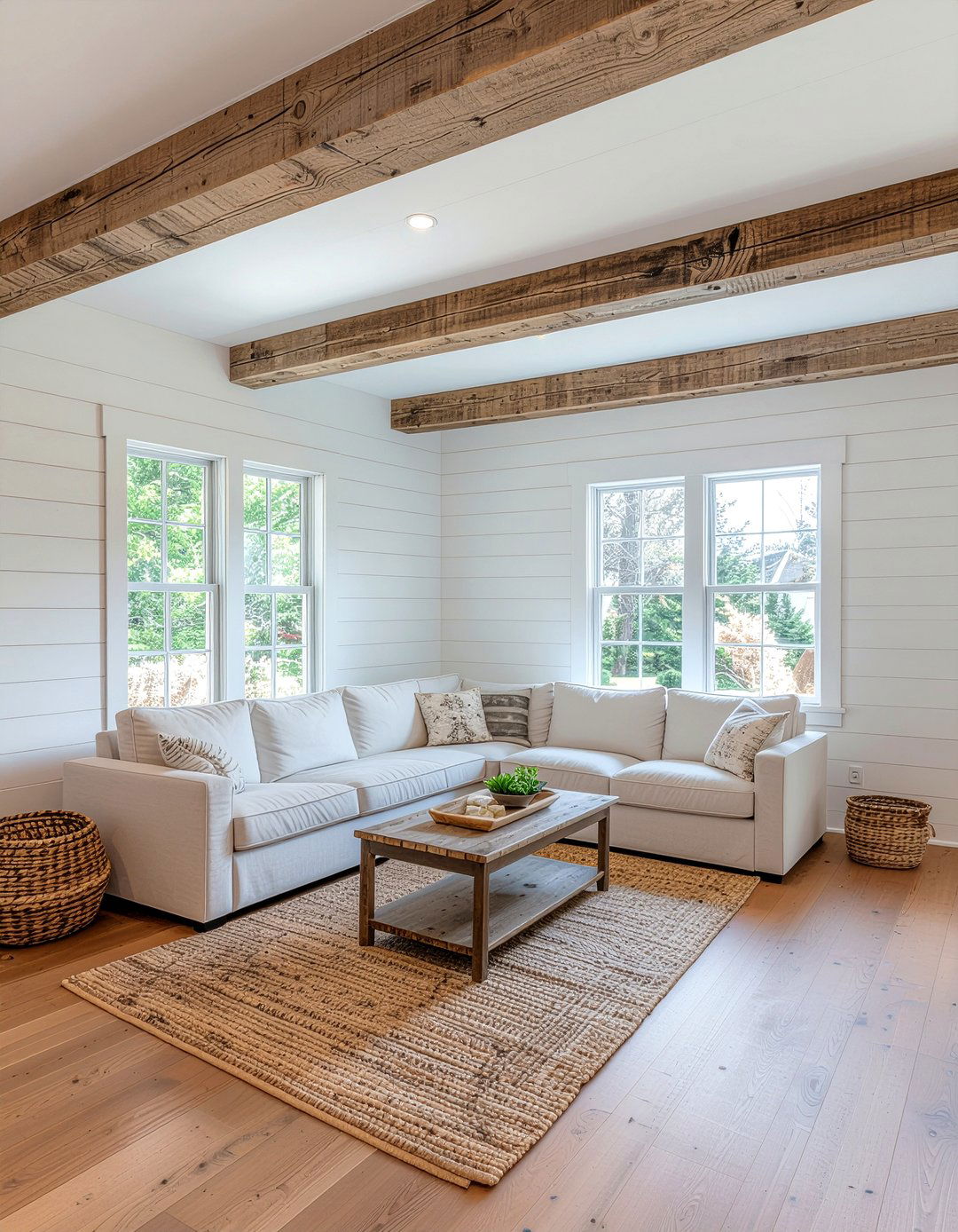 Modern Farmhouse Living Area - 30 peaceful living room ideas