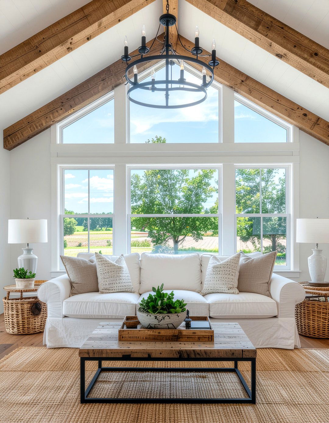 Modern Farmhouse Living Room Layout - 30 living room furniture placement ideas