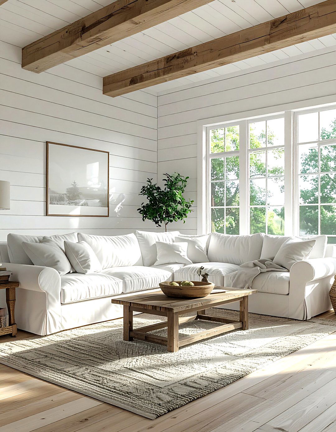 Modern Farmhouse Living Room - 30 bright living room ideas