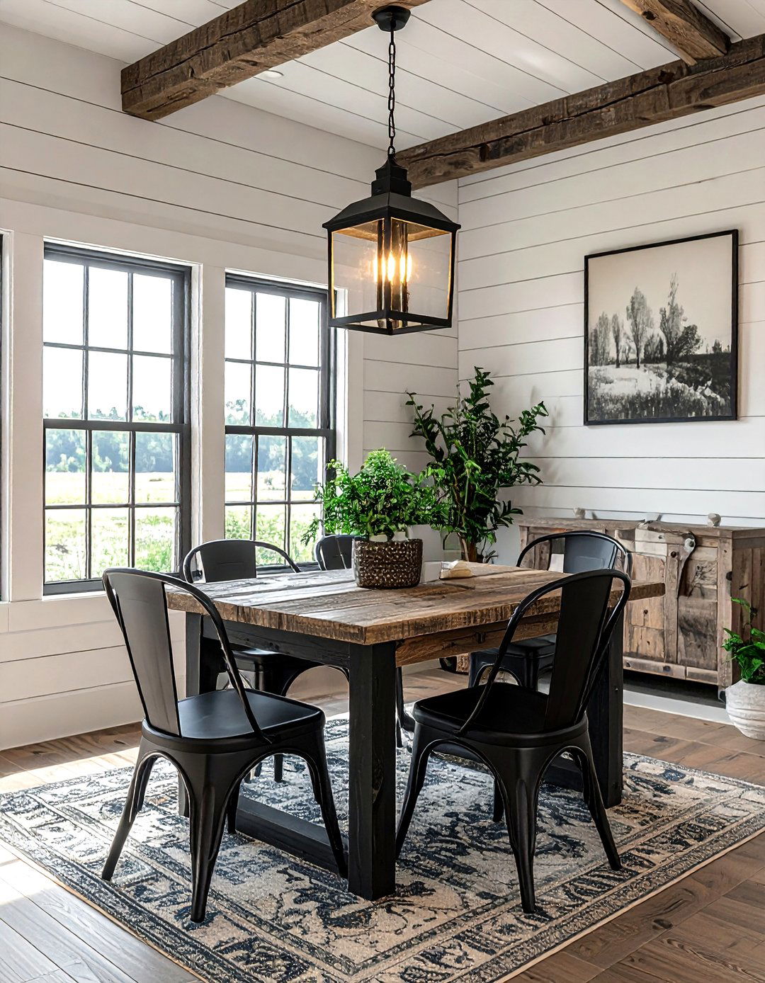 Modern Farmhouse Nook - 30 corner dining area ideas
