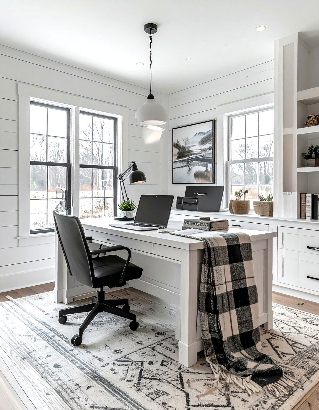 Modern Farmhouse Office - 30 cozy office ideas