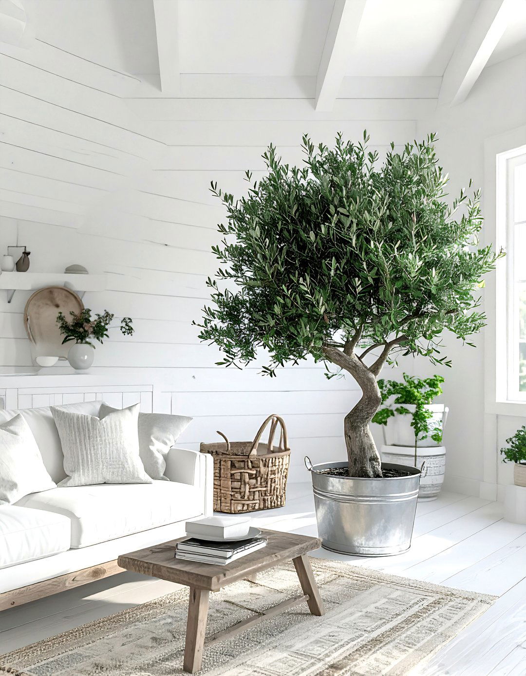Modern Farmhouse Olive Tree - 30 olive tree decor ideas