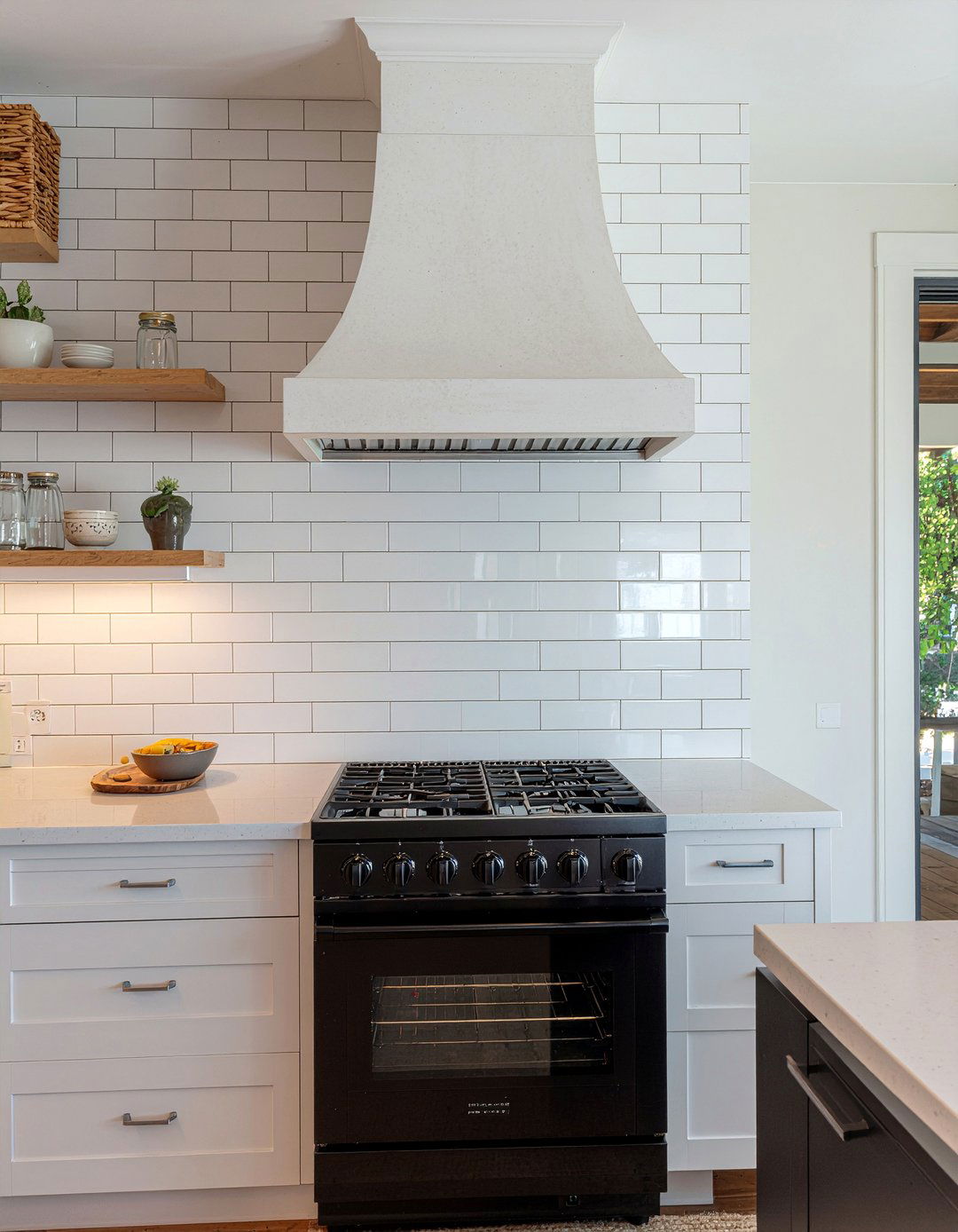Modern Farmhouse Plaster Hood - 30 plaster hood kitchen ideas