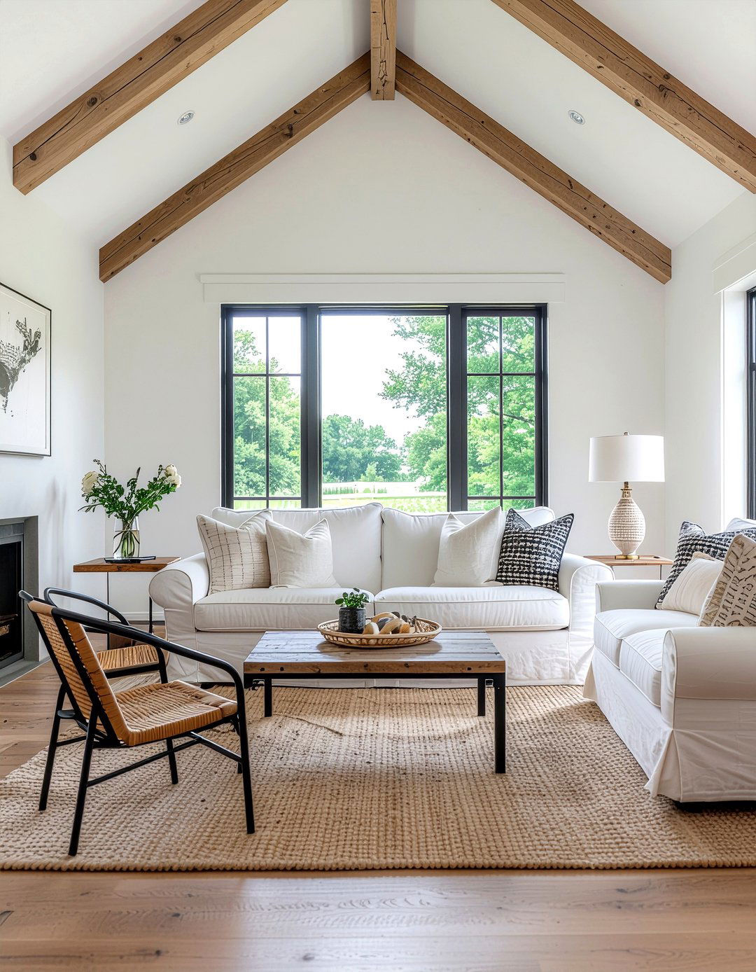 Modern Farmhouse Seating Area - 30 living room conversation area ideas