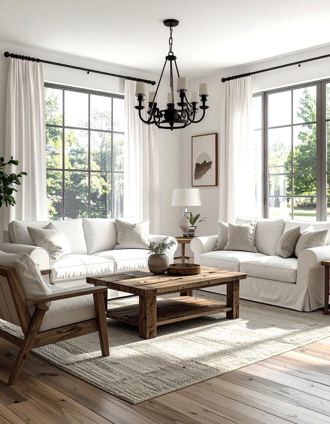 Modern Farmhouse Seating Layout - 30 living room seating arrangements ideas