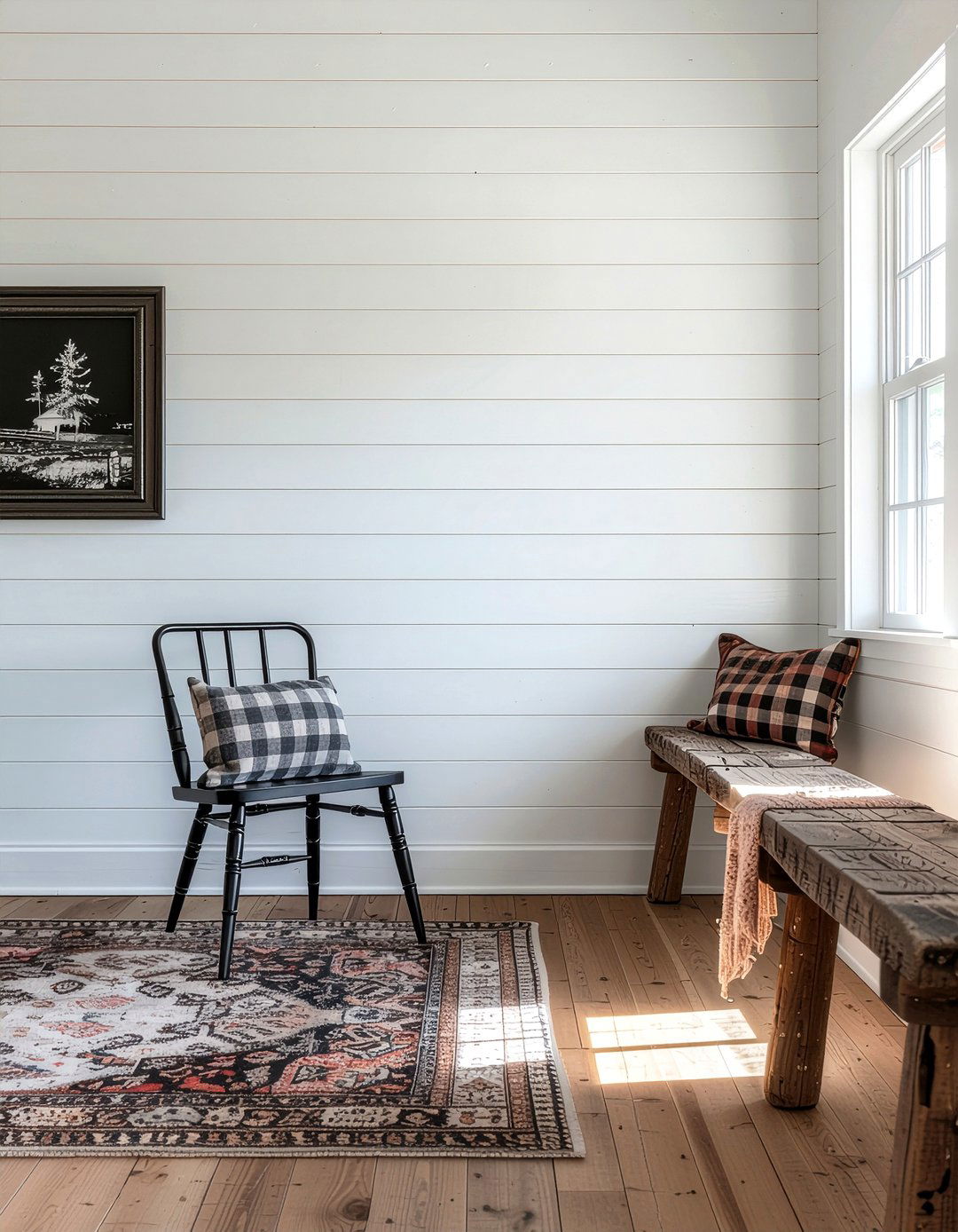 Modern Farmhouse Shiplap Wall - 30 living room shiplap walls
