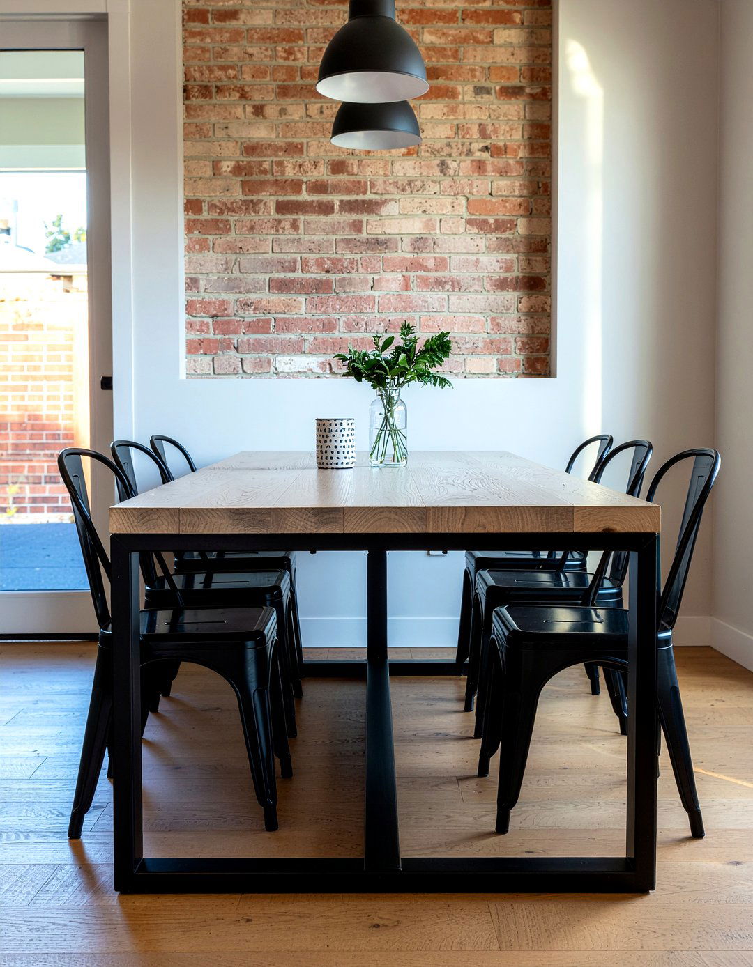 Modern Farmhouse Trestle Table - 30 farmhouse dining table ideas