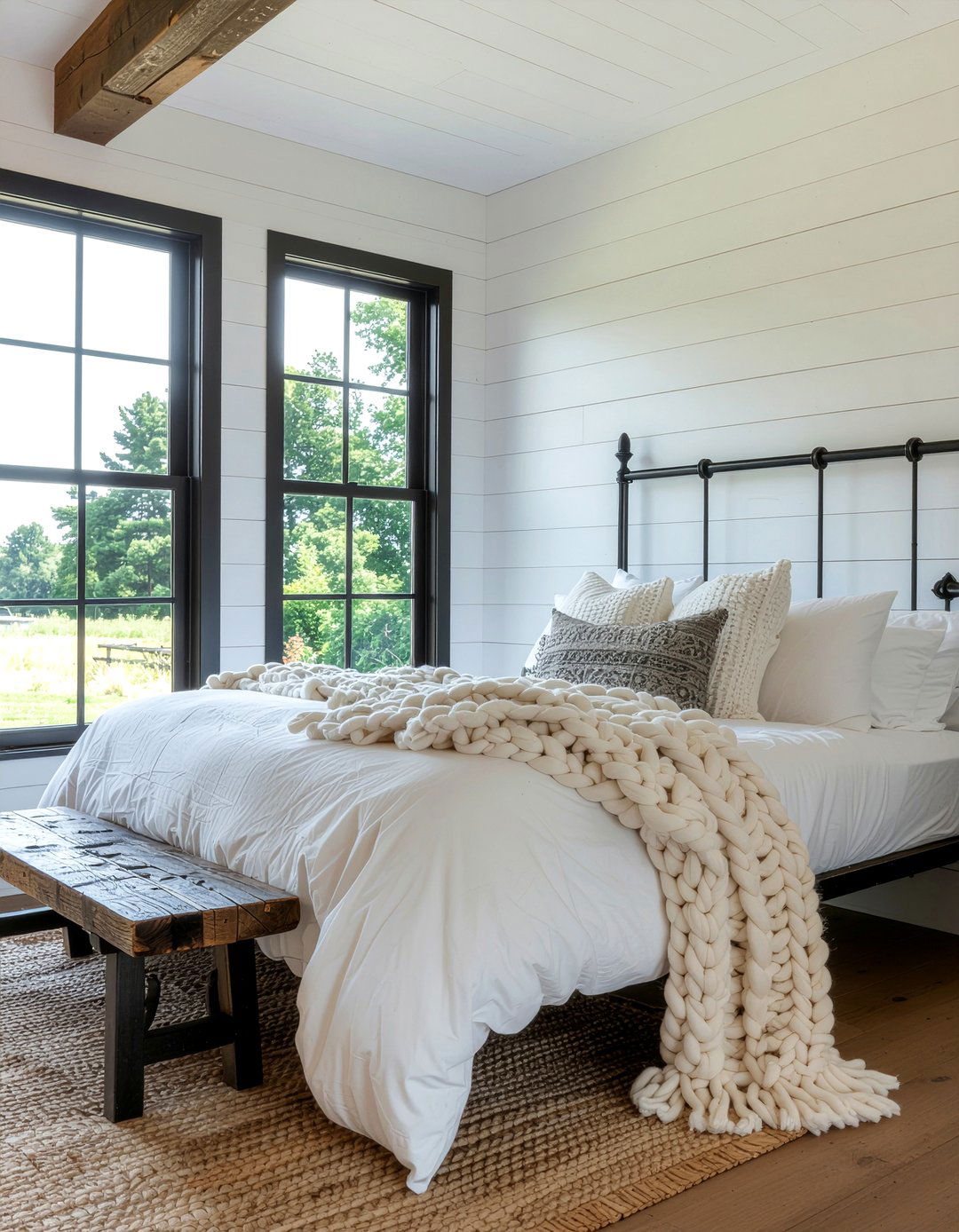 Modern Farmhouse White Bedroom - 30 all white bedroom ideas